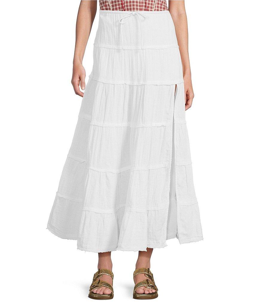 BDG Urban Outfitter Sadie Tiered Long Skirt Product Image