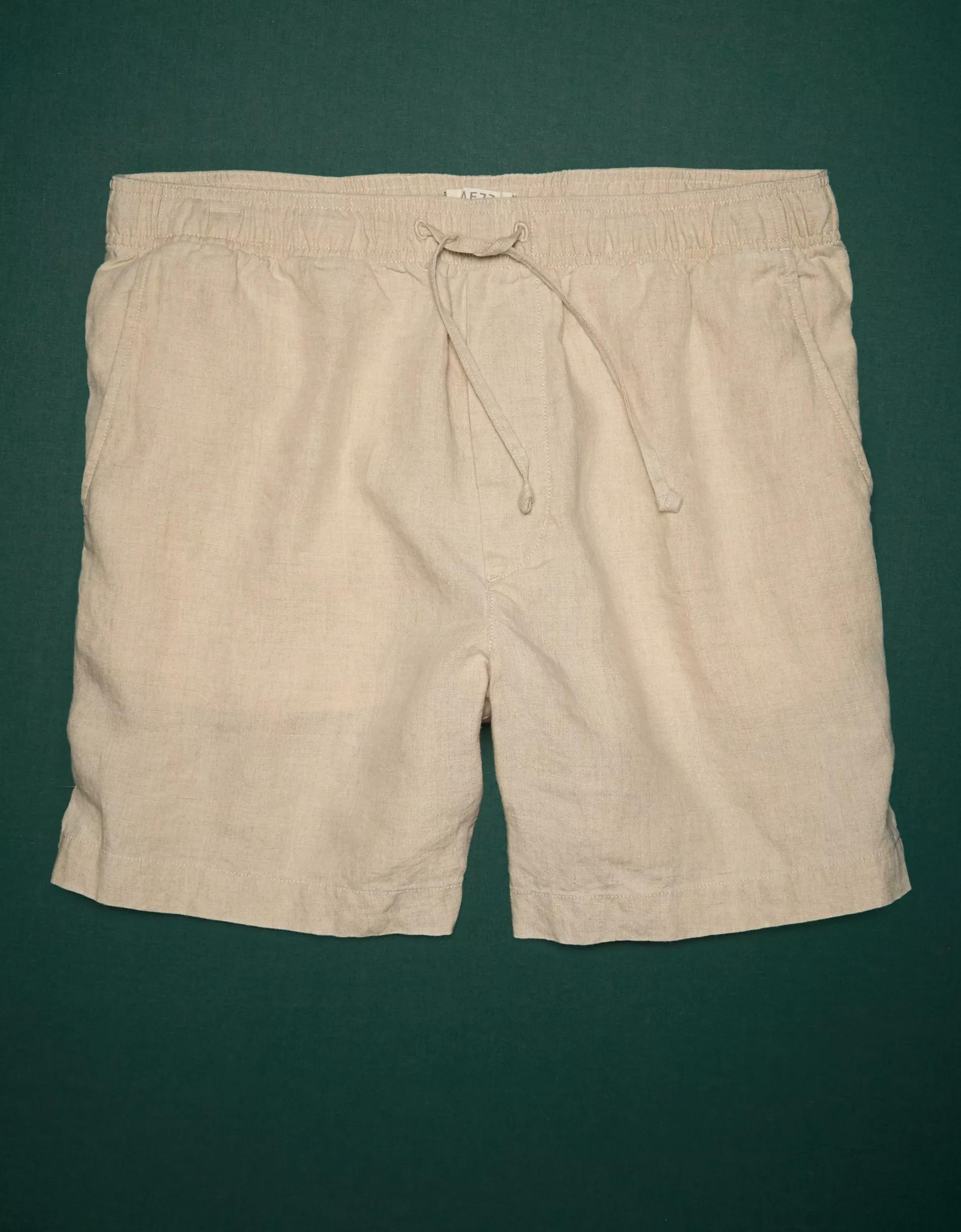AE77 Premium Linen Pull-On Short Product Image