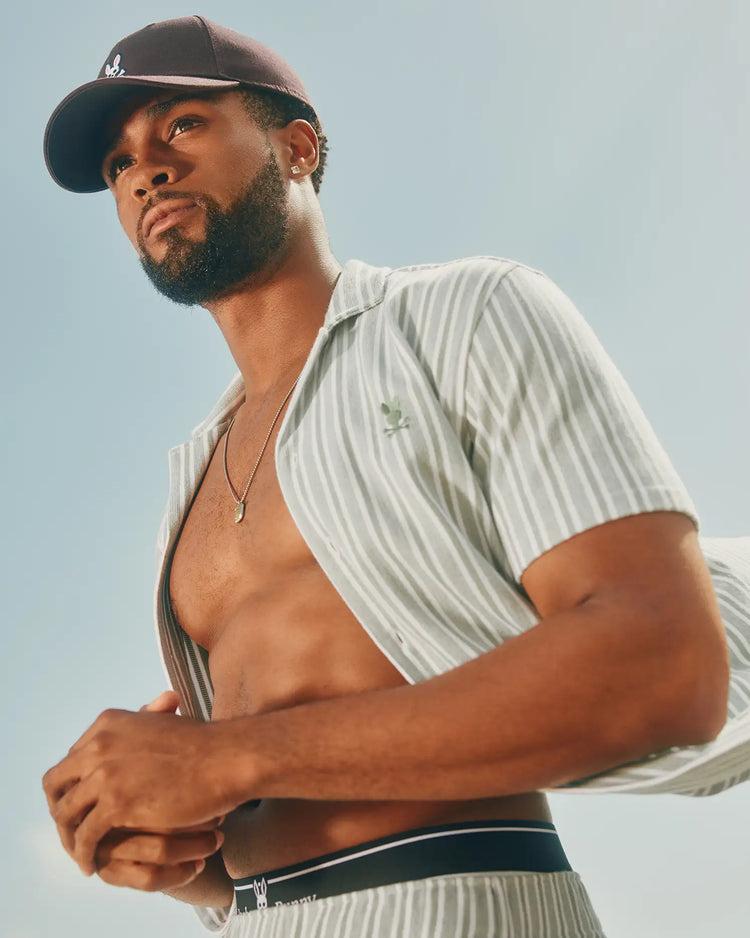 MENS ROBERT TEXTURE STRIPE SHIRT - MT0300005 Male Product Image