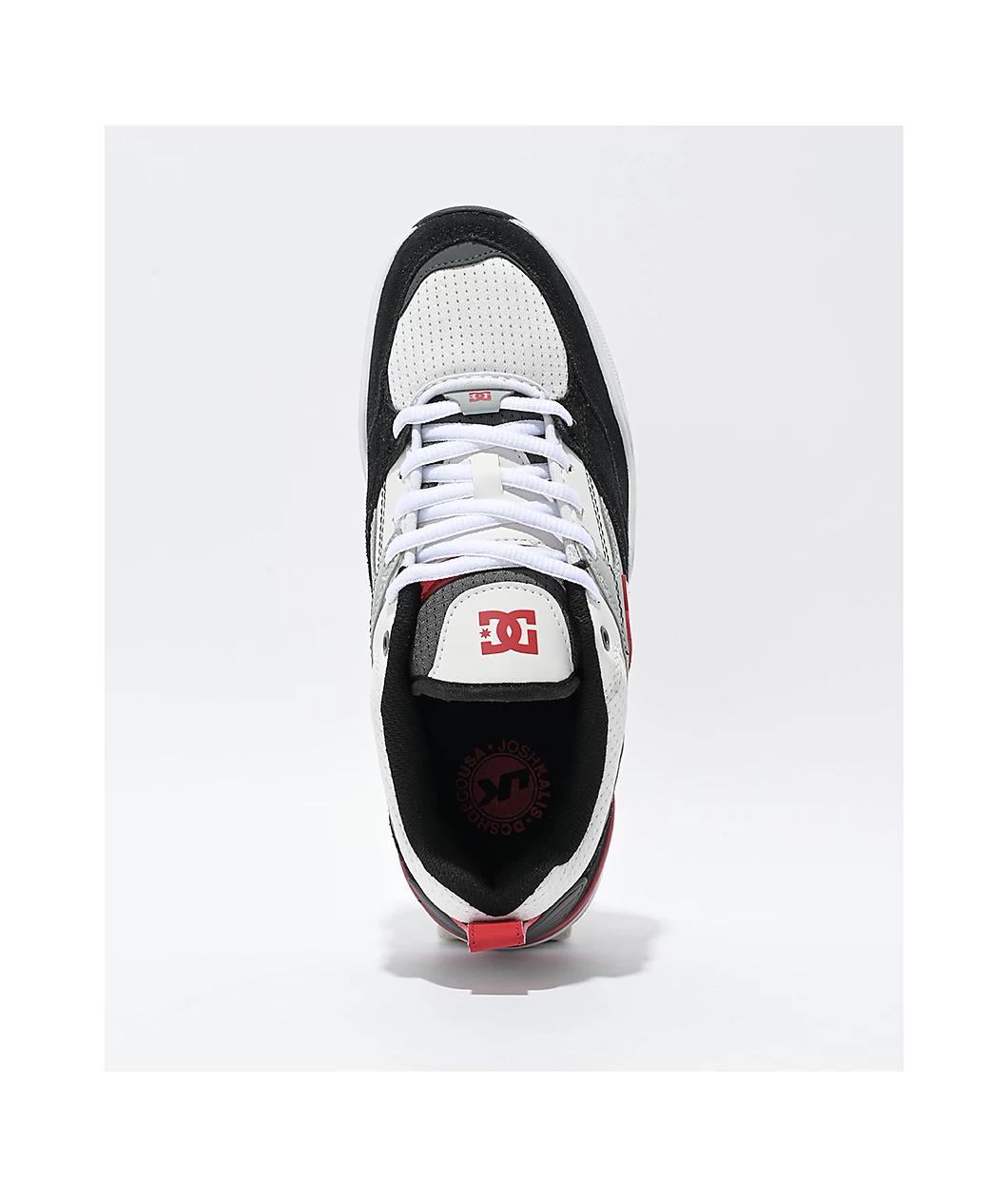 DC Ascend White, Black & Grey Skate Shoes Product Image