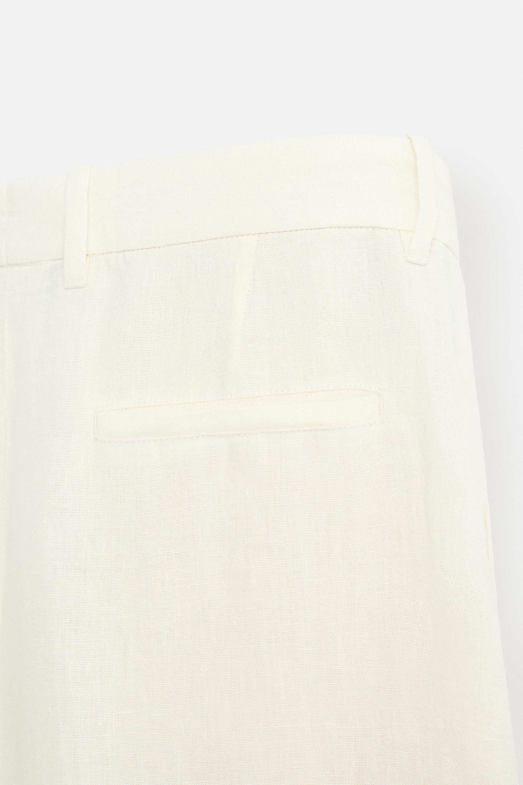 LIMITED EDITION 100% LINEN PLEATED PANTS Product Image