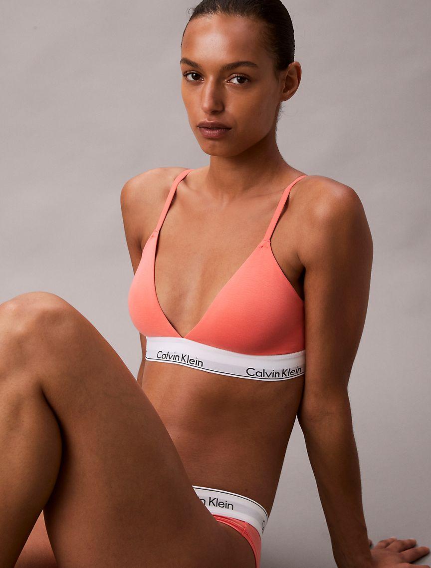 Icon Cotton Modal Lightly Lined Triangle Bralette Product Image