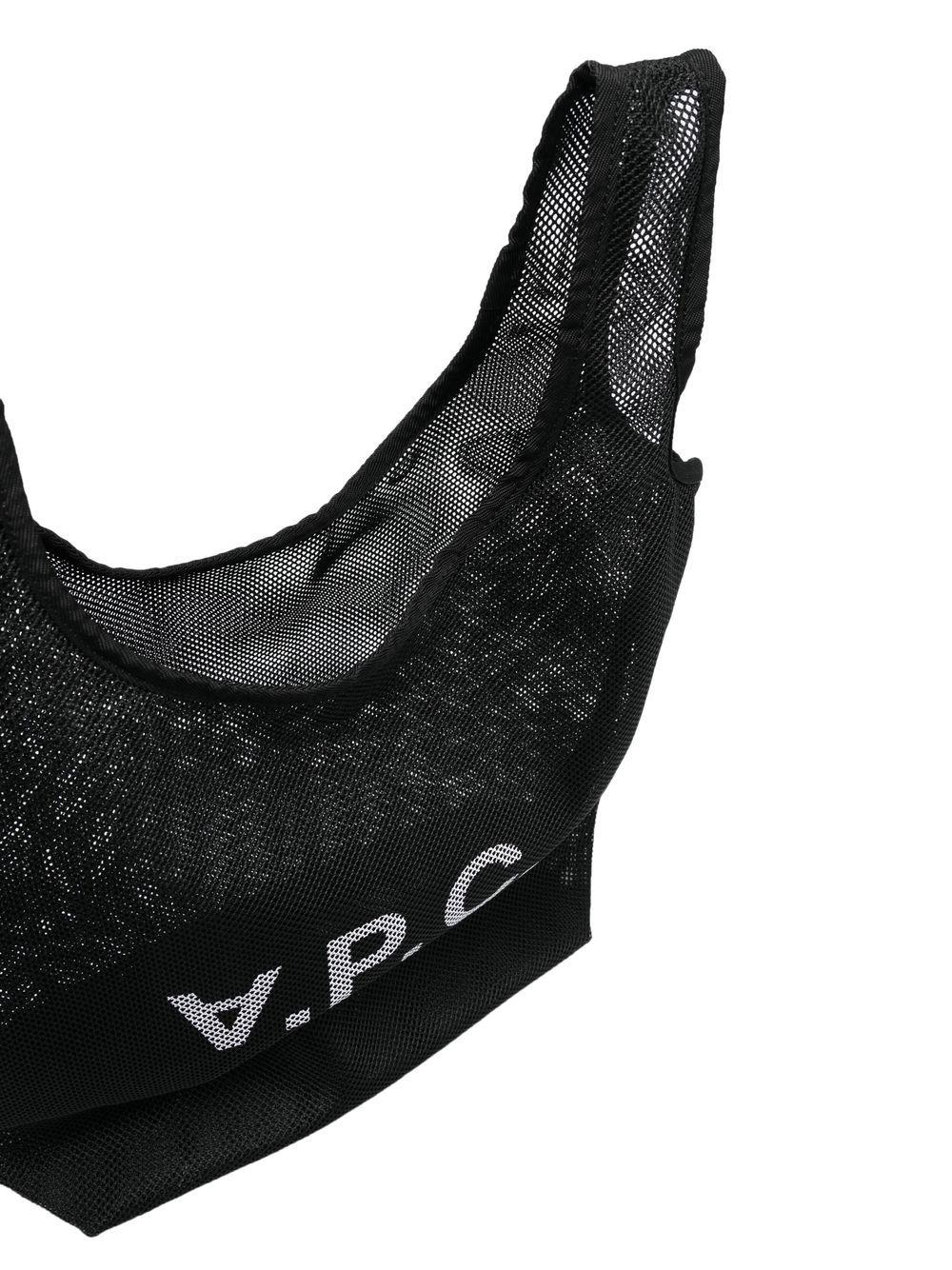 logo-print mesh tote bag Product Image