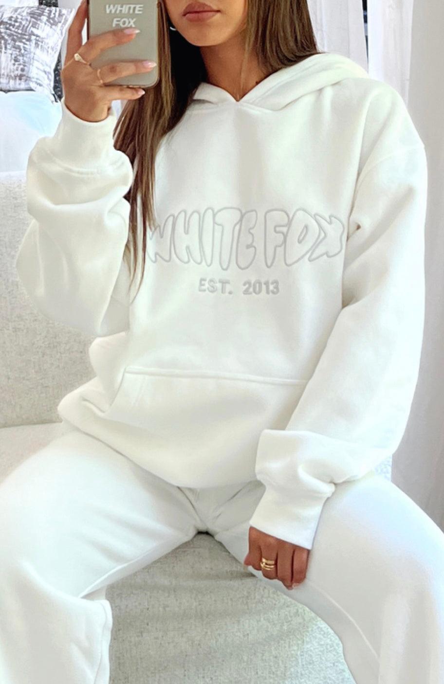 Missed Flights Oversized Hoodie White Product Image