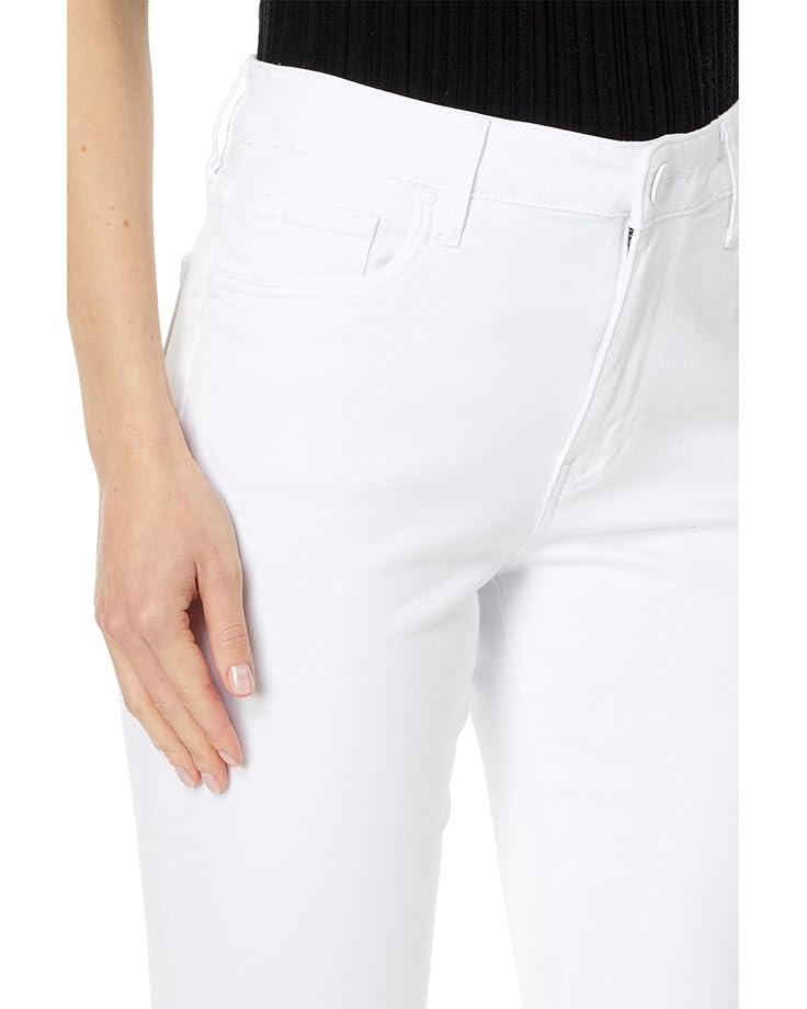 Kelsey High-Rise Ankle Flare With Raw Hem In Ecru Product Image