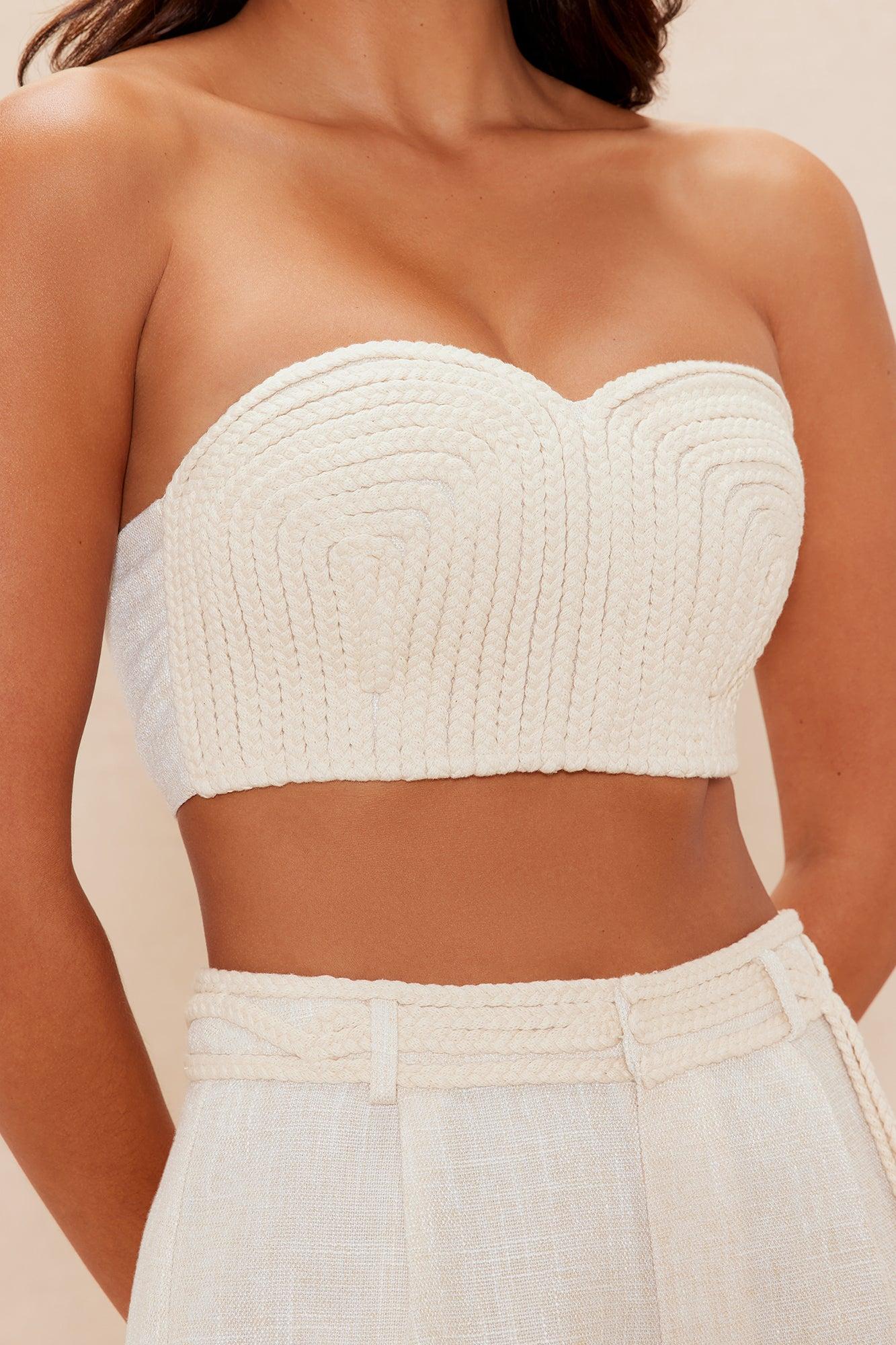 Amaya Linen Pant Set - Cream Product Image