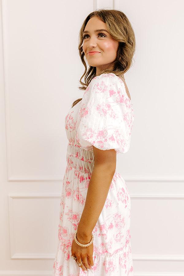 Sweet Pea Floral Midi Dress Product Image
