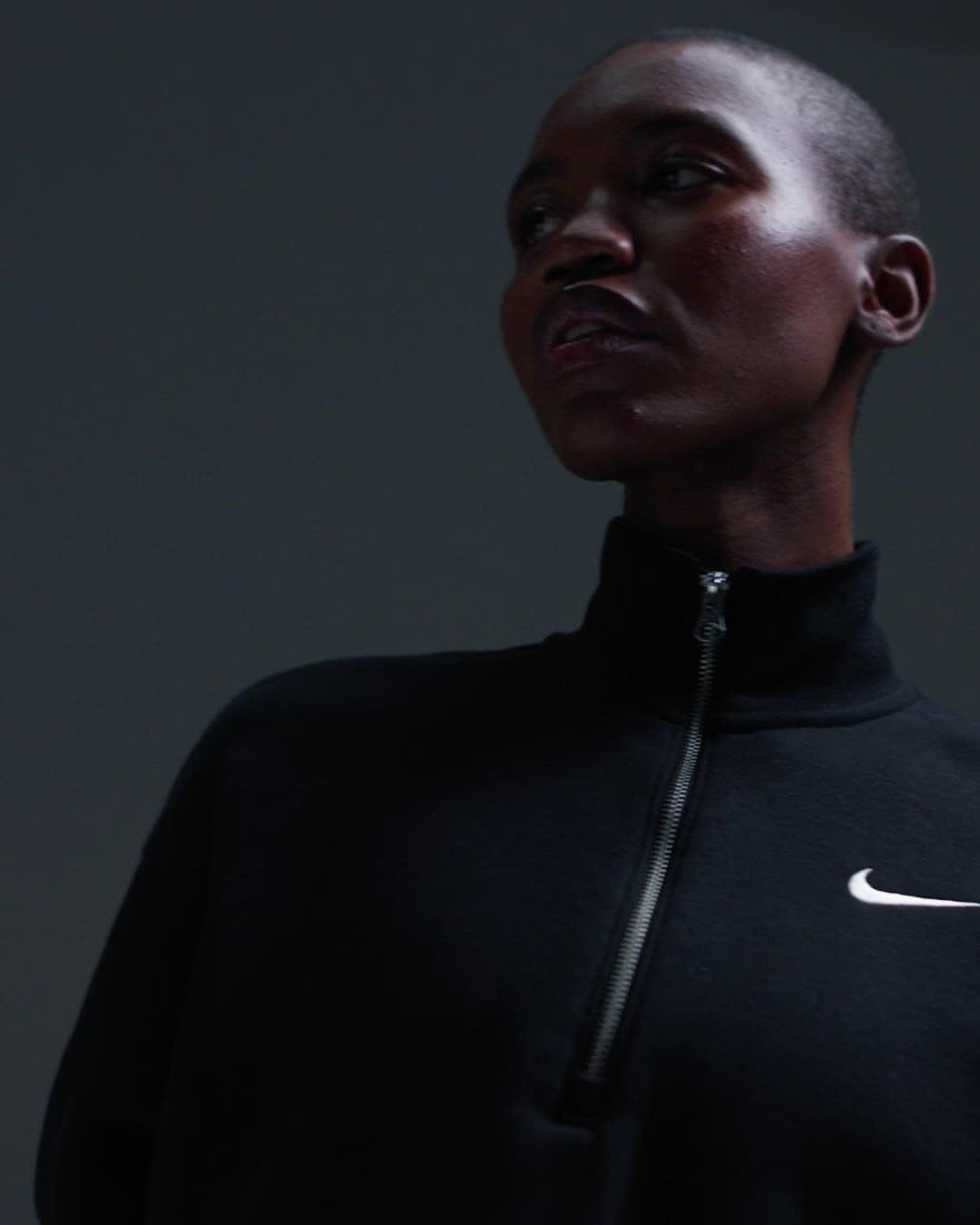 Women's Nike Sportswear Phoenix Fleece 1/4-Zip Cropped Sweatshirt Product Image