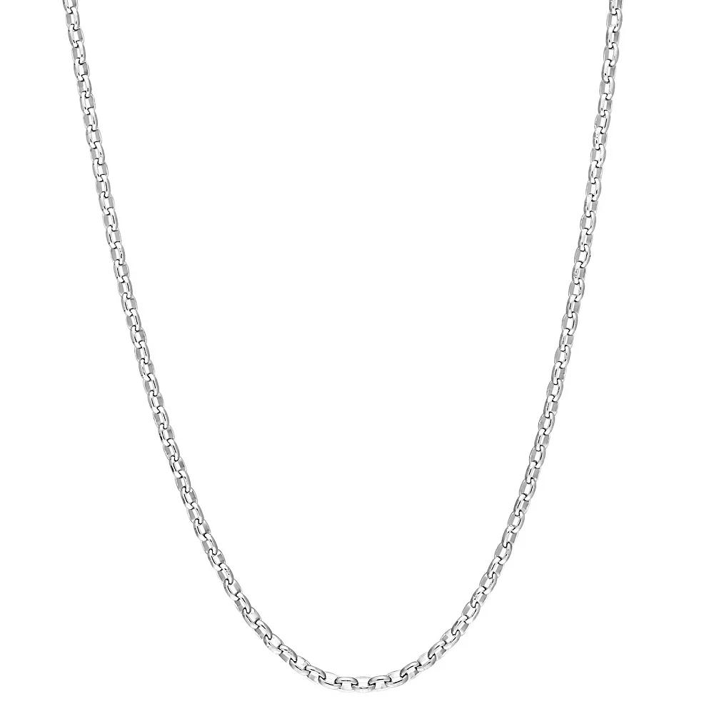 Stella Grace Men's Sterling Silver Rolo Chain Necklace, Size: 20" Product Image