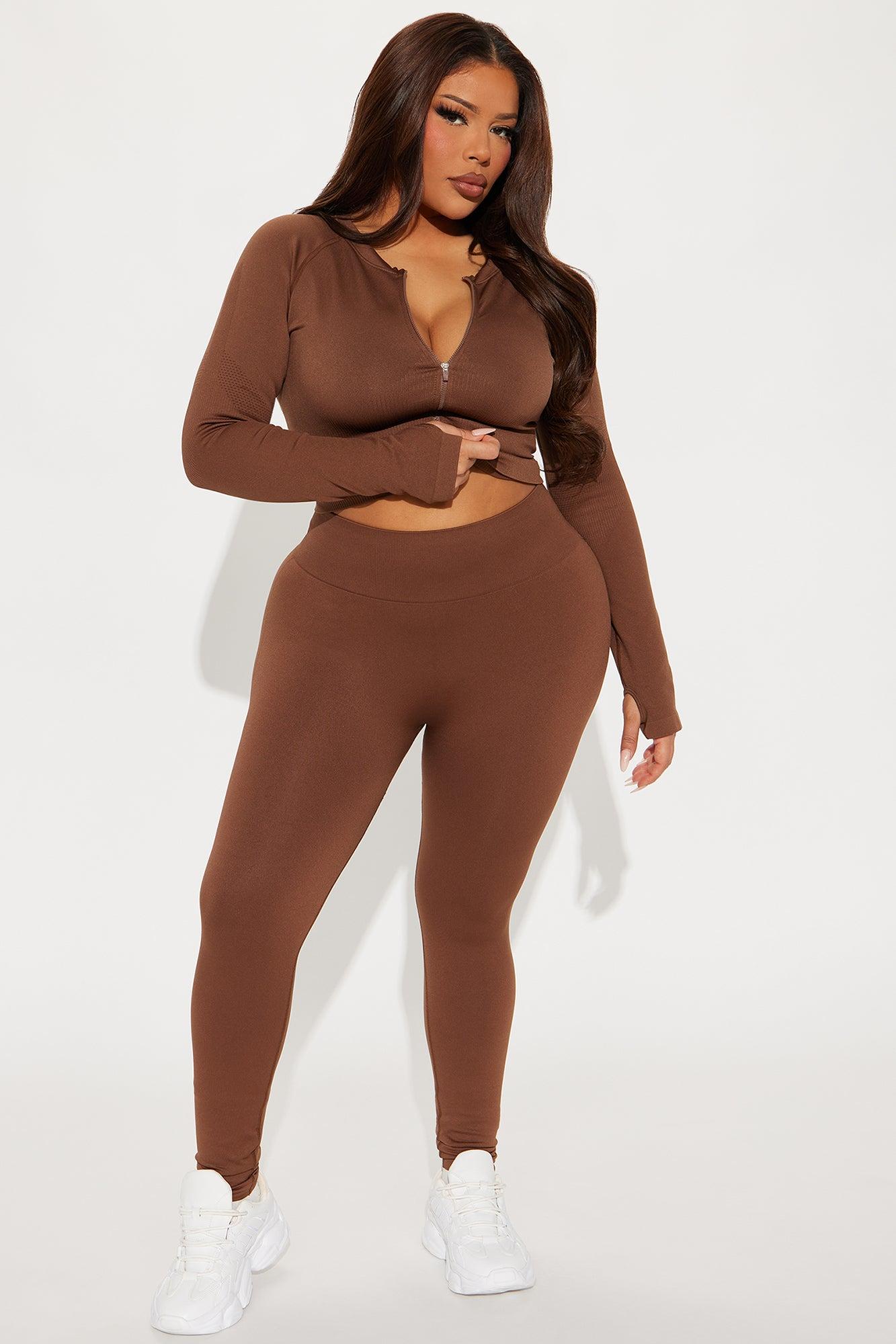 Smooth Sculpt Seamless Active 7/8 Legging - Mocha Product Image