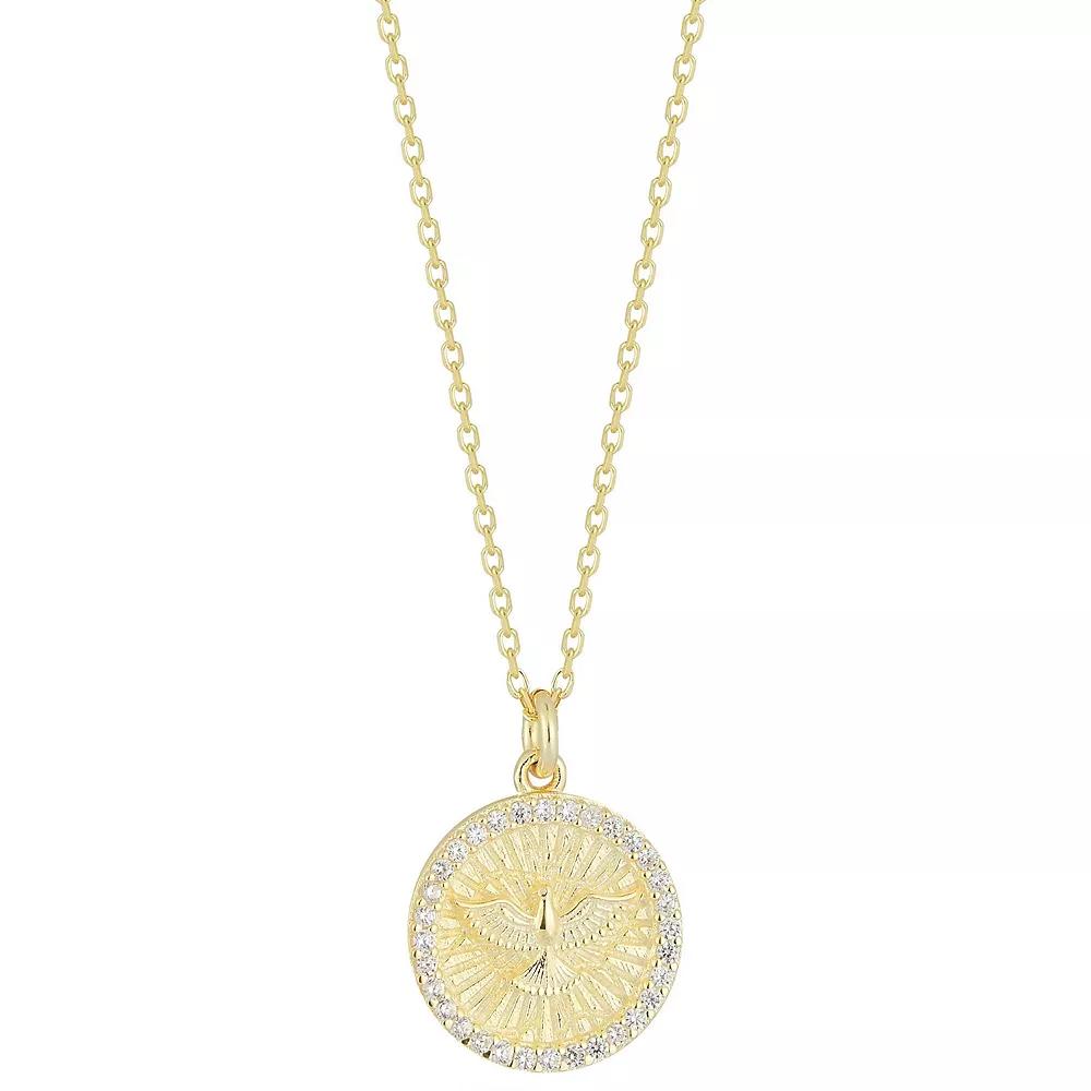 Sunkissed Sterling Cubic Zirconia Phoenix Pendant Necklace, Women's,  Product Image