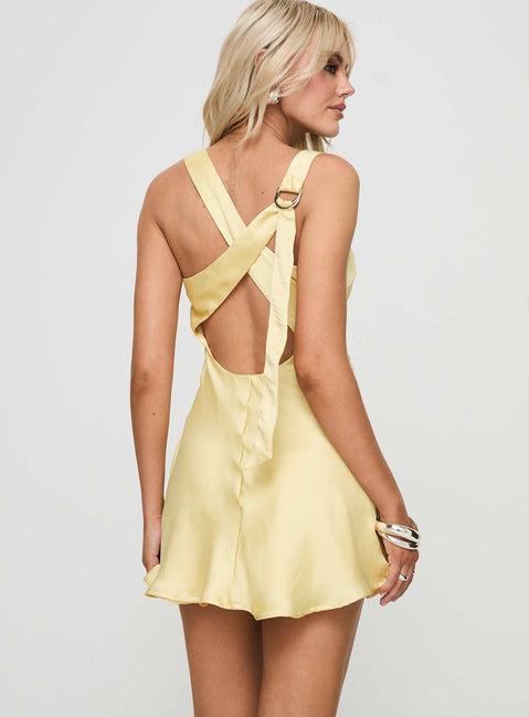 Sama Mini Dress Yellow Product Image
