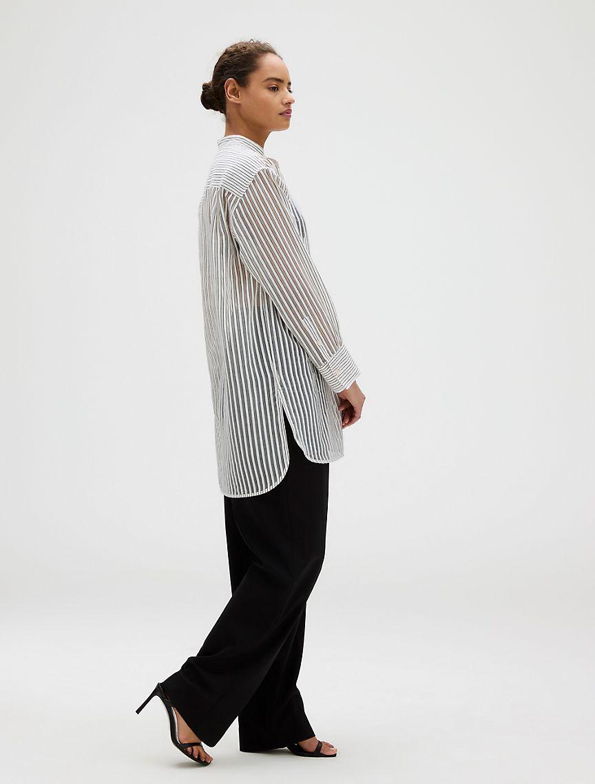 Jacquard Stripe Popover Shirt Product Image