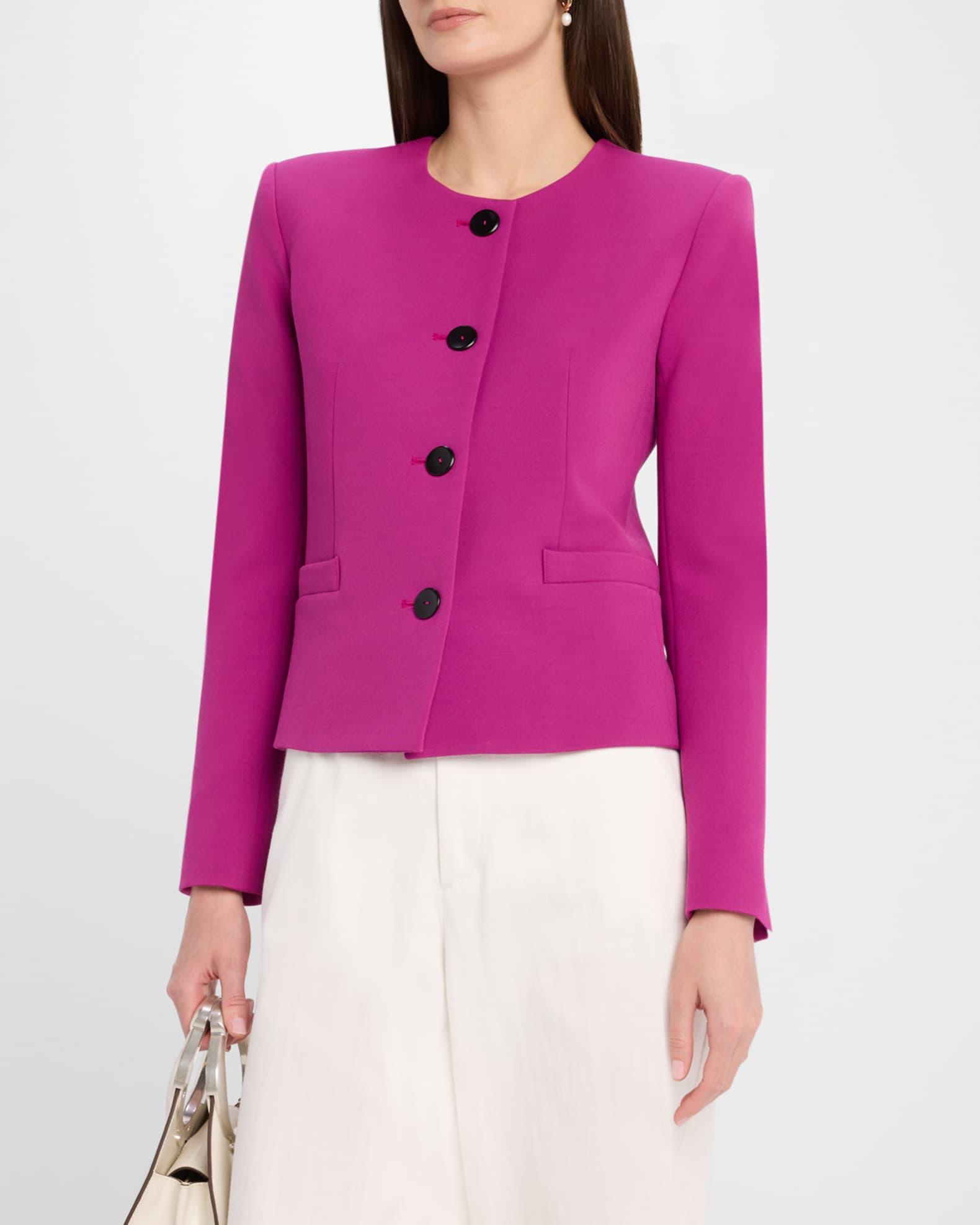 Single-Breasted Shrunken Jacket Product Image