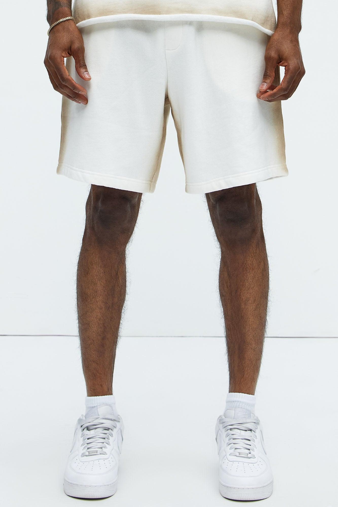 Tyson Blurred Lines Relaxed Shorts - Cream Product Image