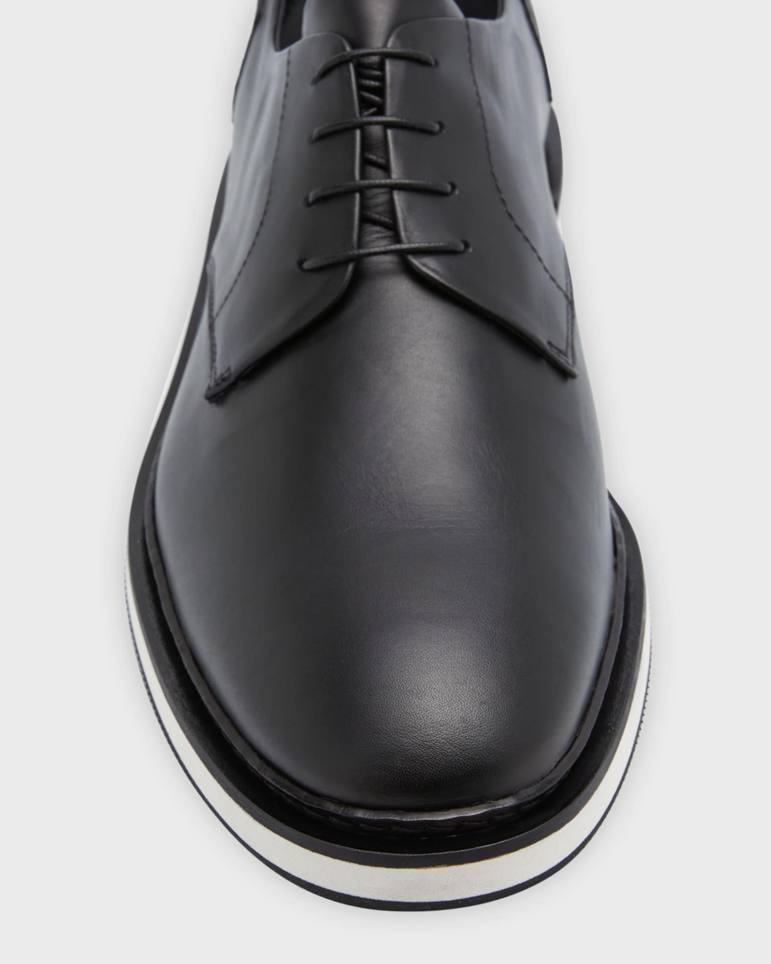 Men's Maxi-Logo Leather Derby Shoes Product Image