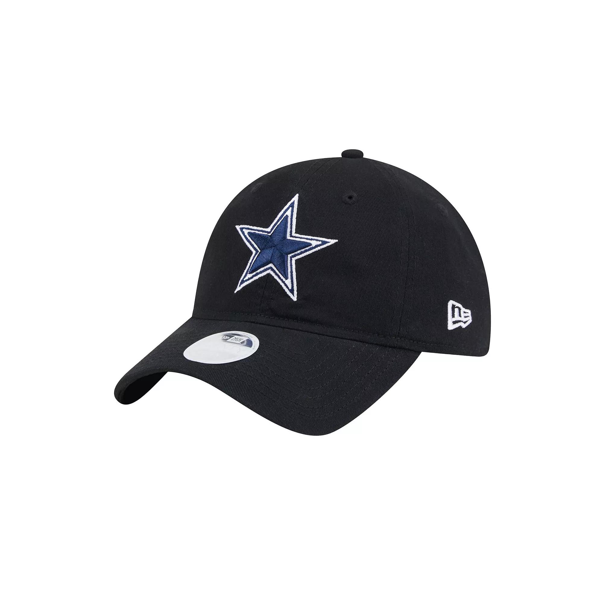 Women's New Era Black Dallas Cowboys Main 9TWENTY Adjustable Hat Product Image