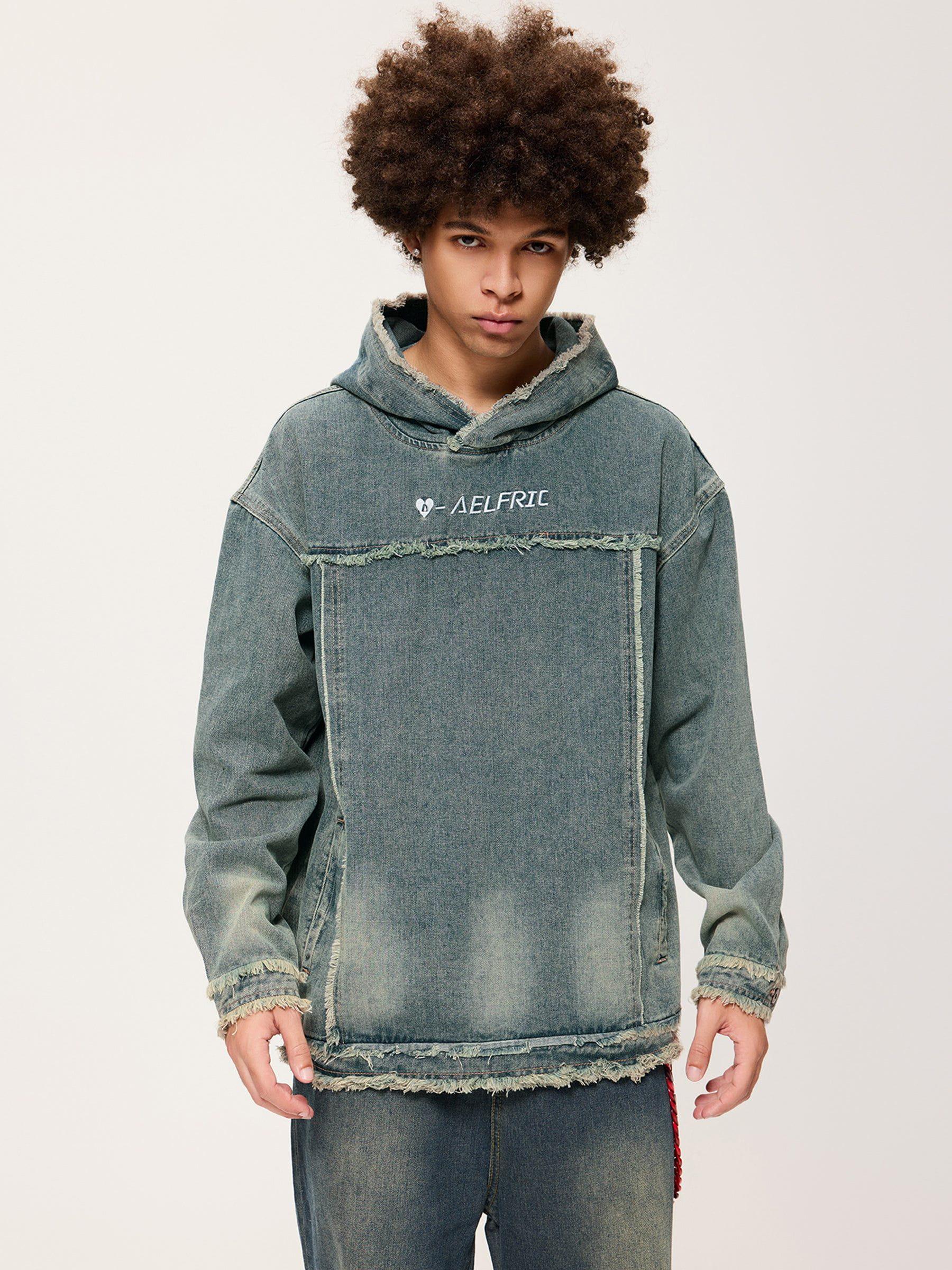 Aelfric Eden Denim Washed Hoodie Product Image