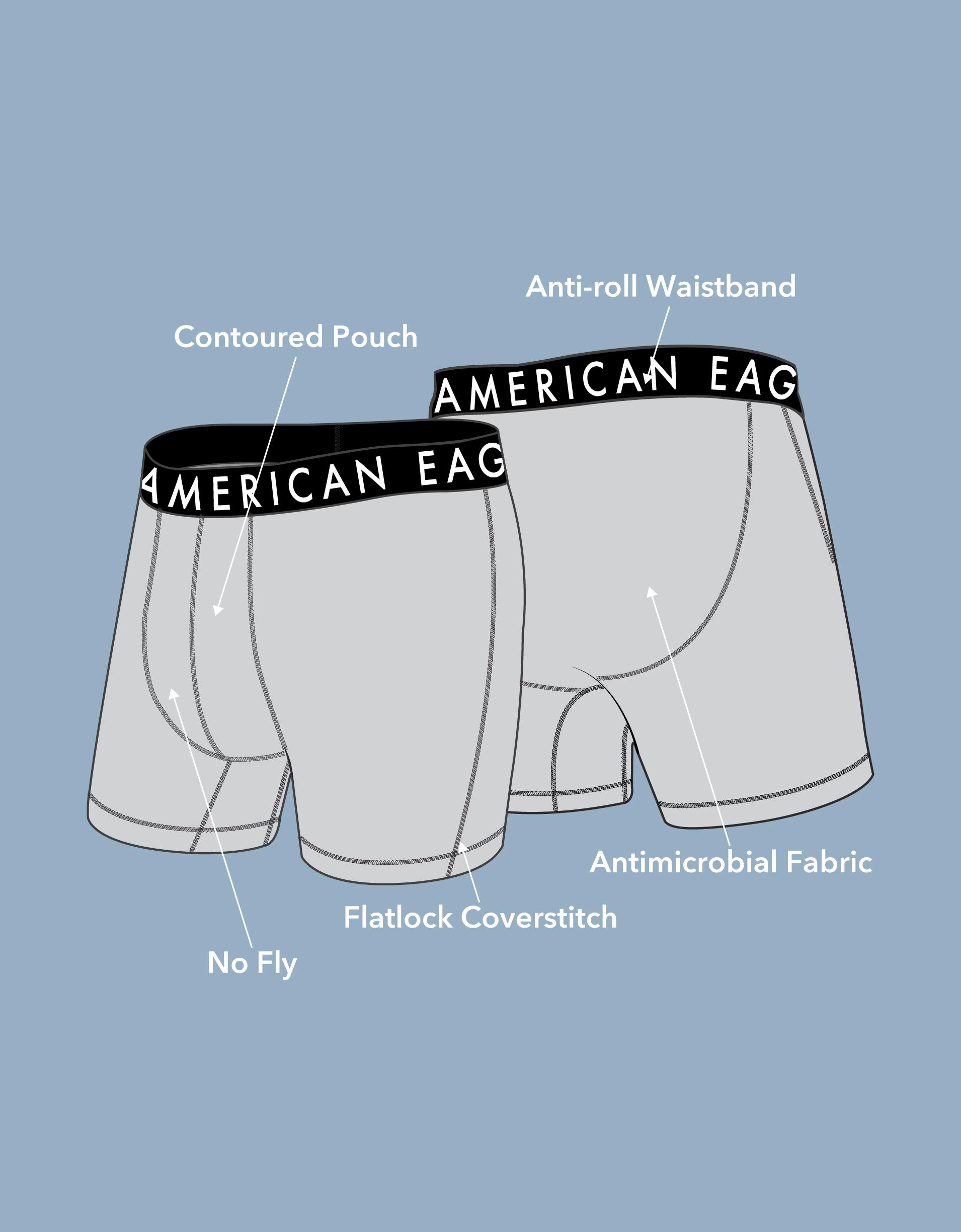 AEO Men's Skeleton X-Ray 6" Flex Boxer Brief Product Image
