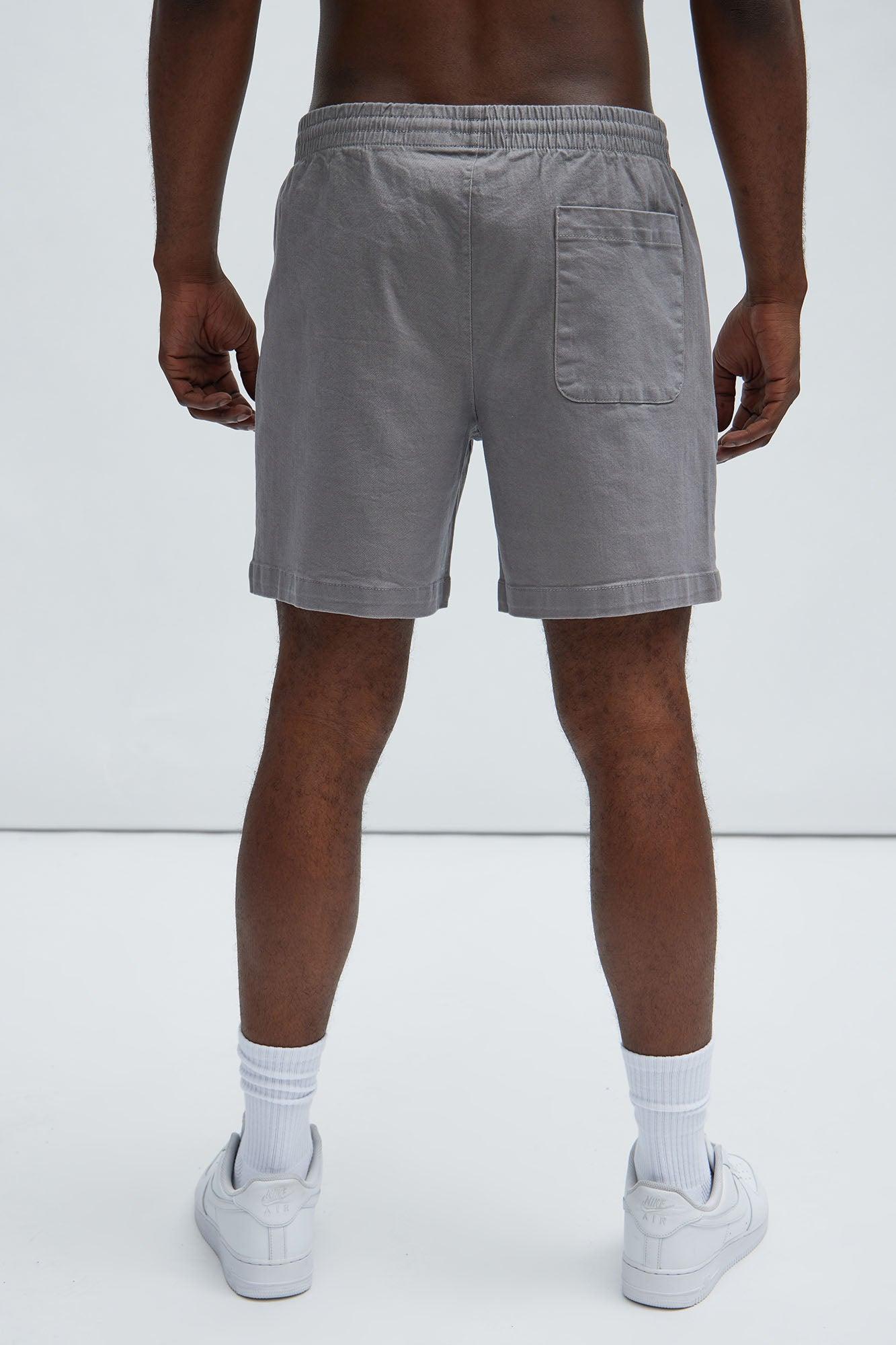 Twill Volley Shorts - Grey Product Image