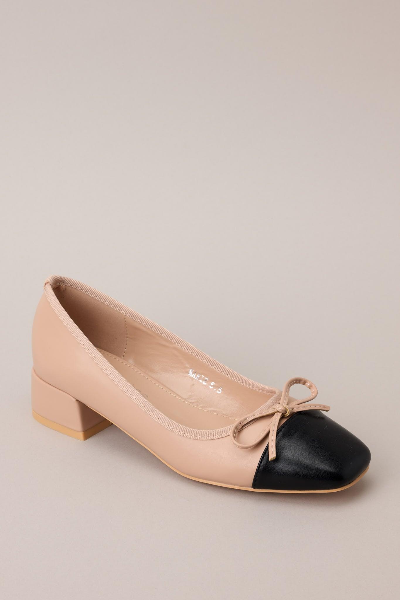 Cityscape Stride Beige Short Block Heels Product Image