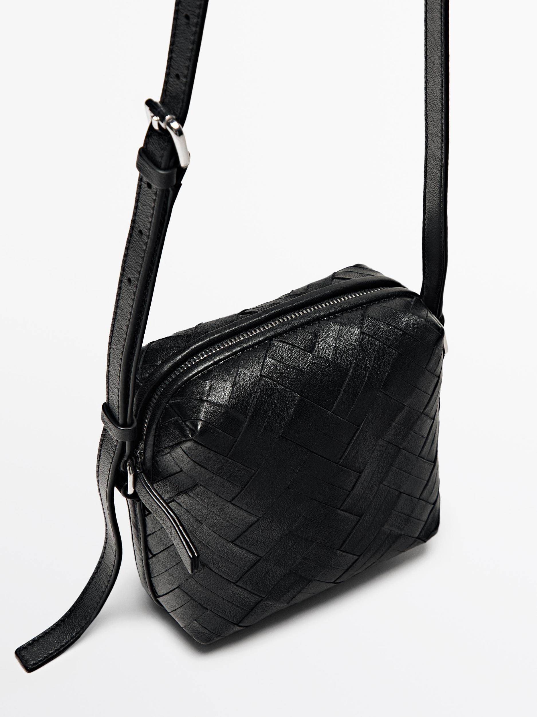 Braided nappa bucket bag Product Image