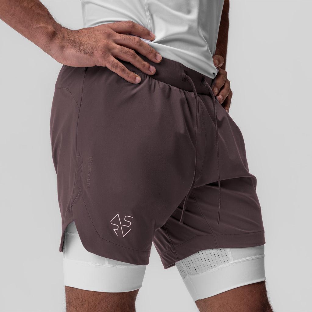 0866. Tetra-Lite® 7" Liner Short - Nightshade "Cyber"/White Male Product Image