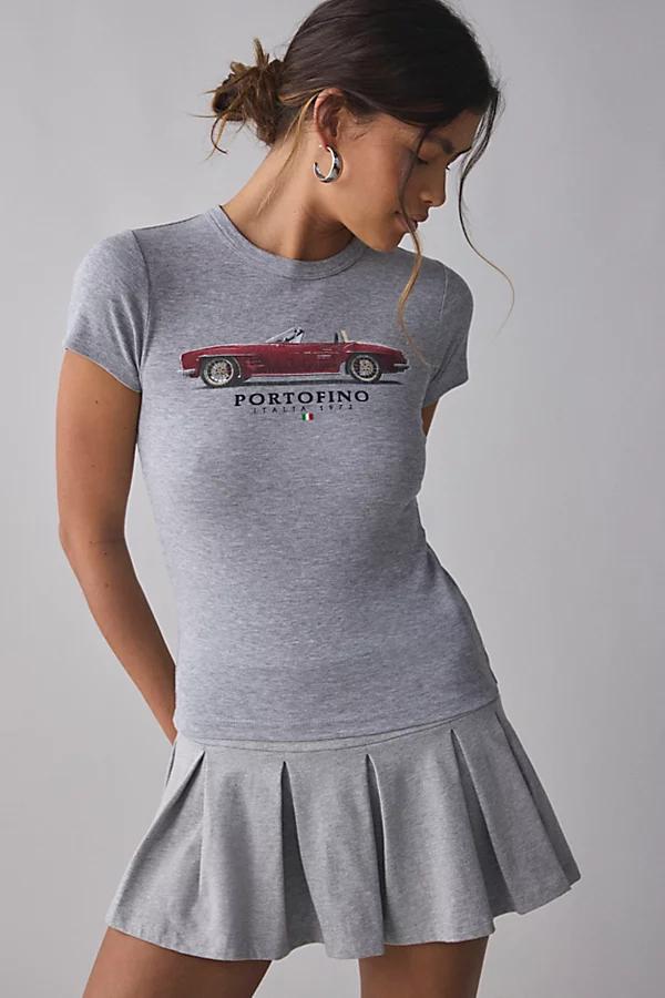 Sports Car Vintage Graphic Baby Tee Womens at Urban Outfitters Product Image