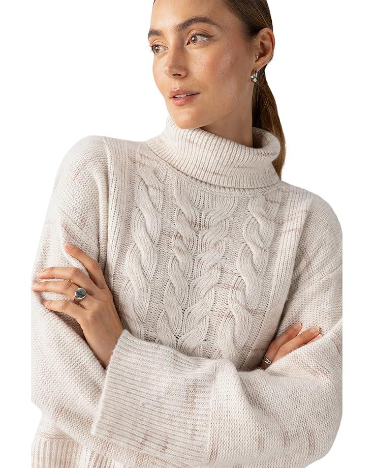 Cable Mock Neck Sweater Product Image