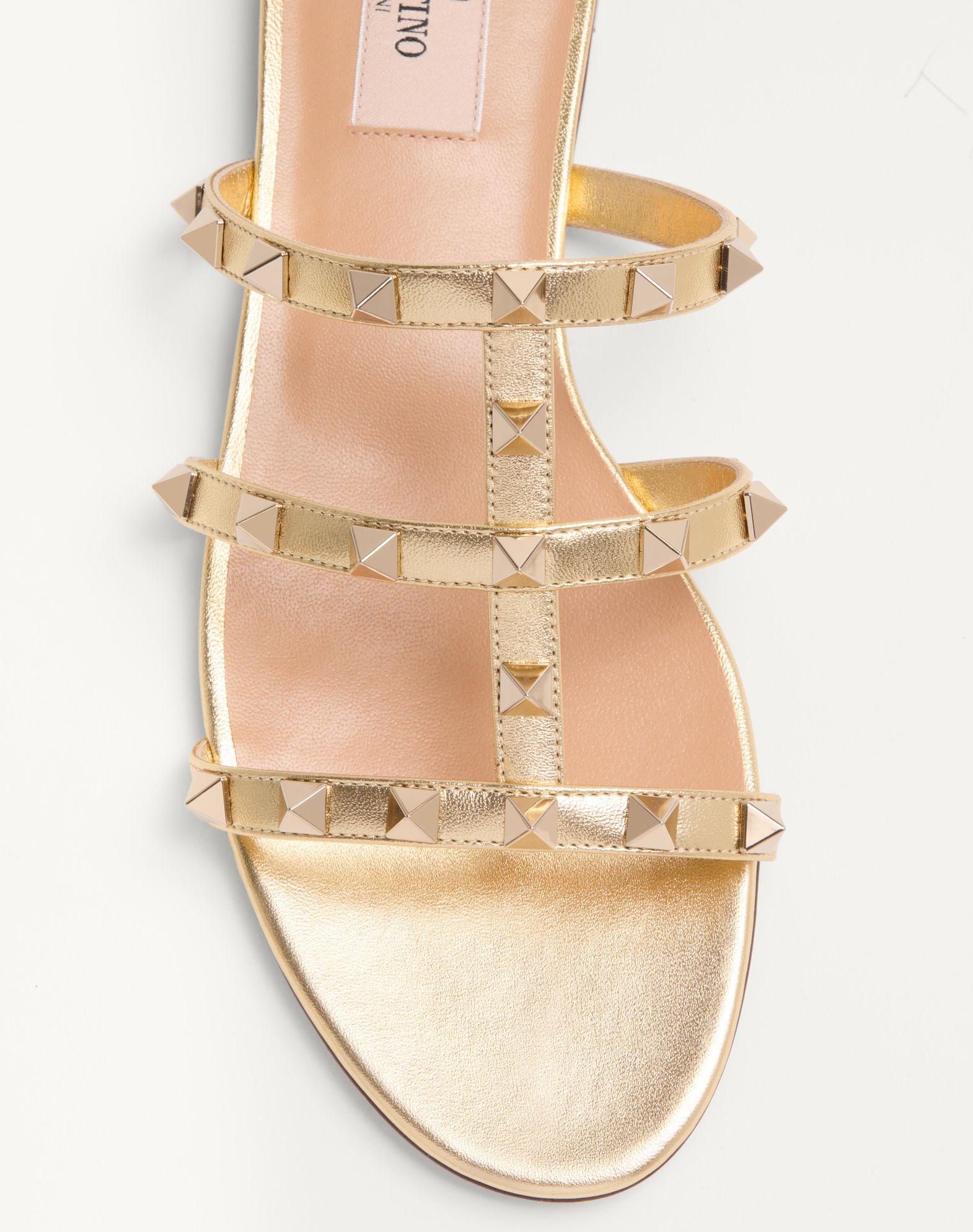 Rockstud Laminated Nappa Slide Sandal Product Image