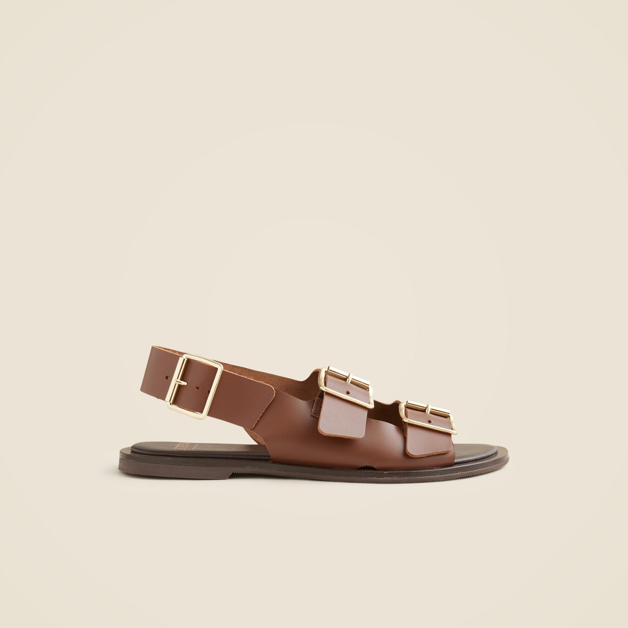 Carsen Made-in-Italy slingback sandals in leather Product Image