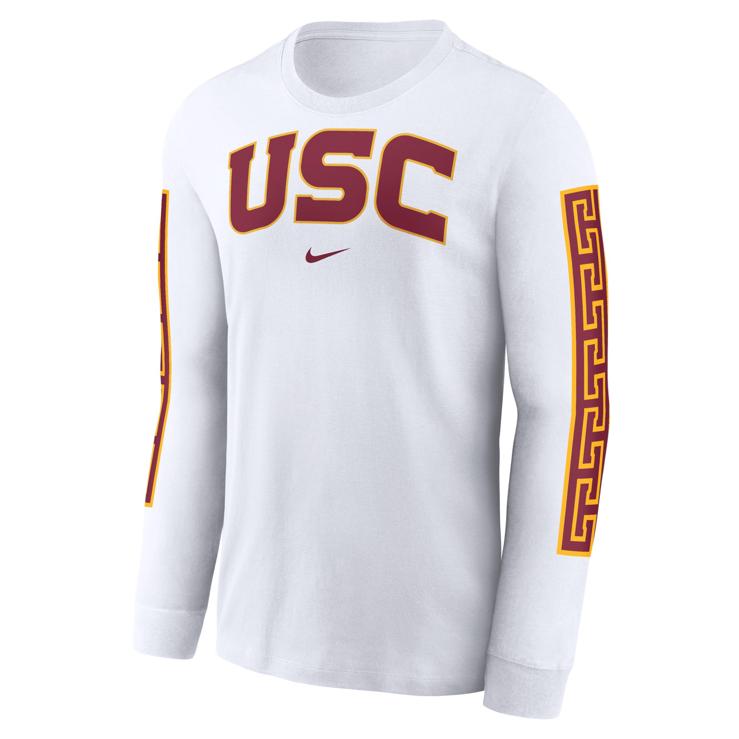 Men's Nike White USC Trojans Local Spirit Slogan Long Sleeve T-Shirt,  Product Image
