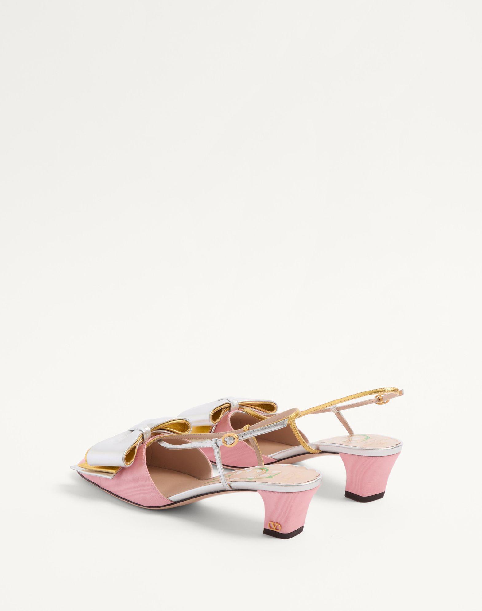 Bowow Slingback Pumps In Moirè Fabric 45Mm Product Image