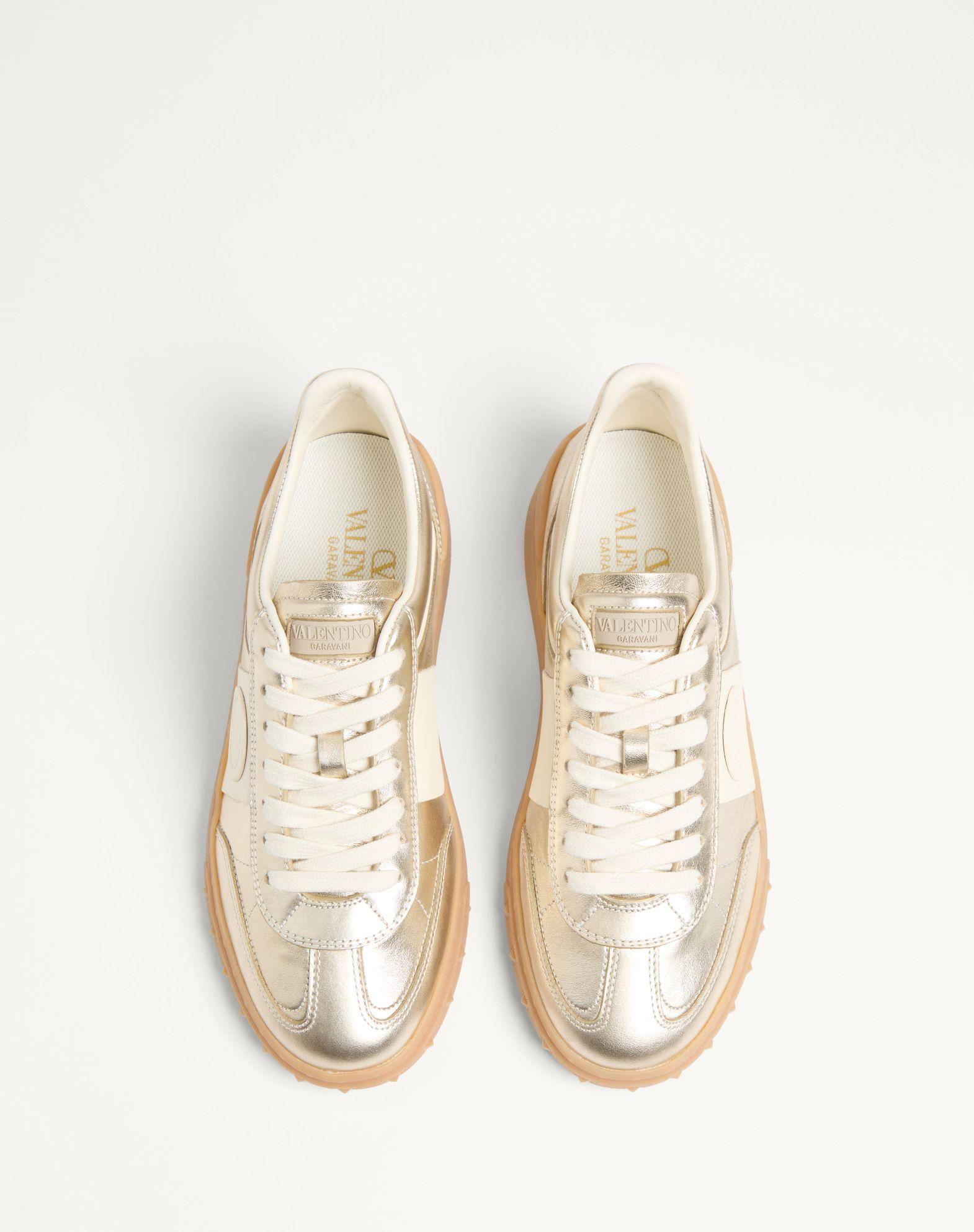 Upvillage Trainer In Laminated Calfskin With Nappa Calfskin Leather Band Product Image