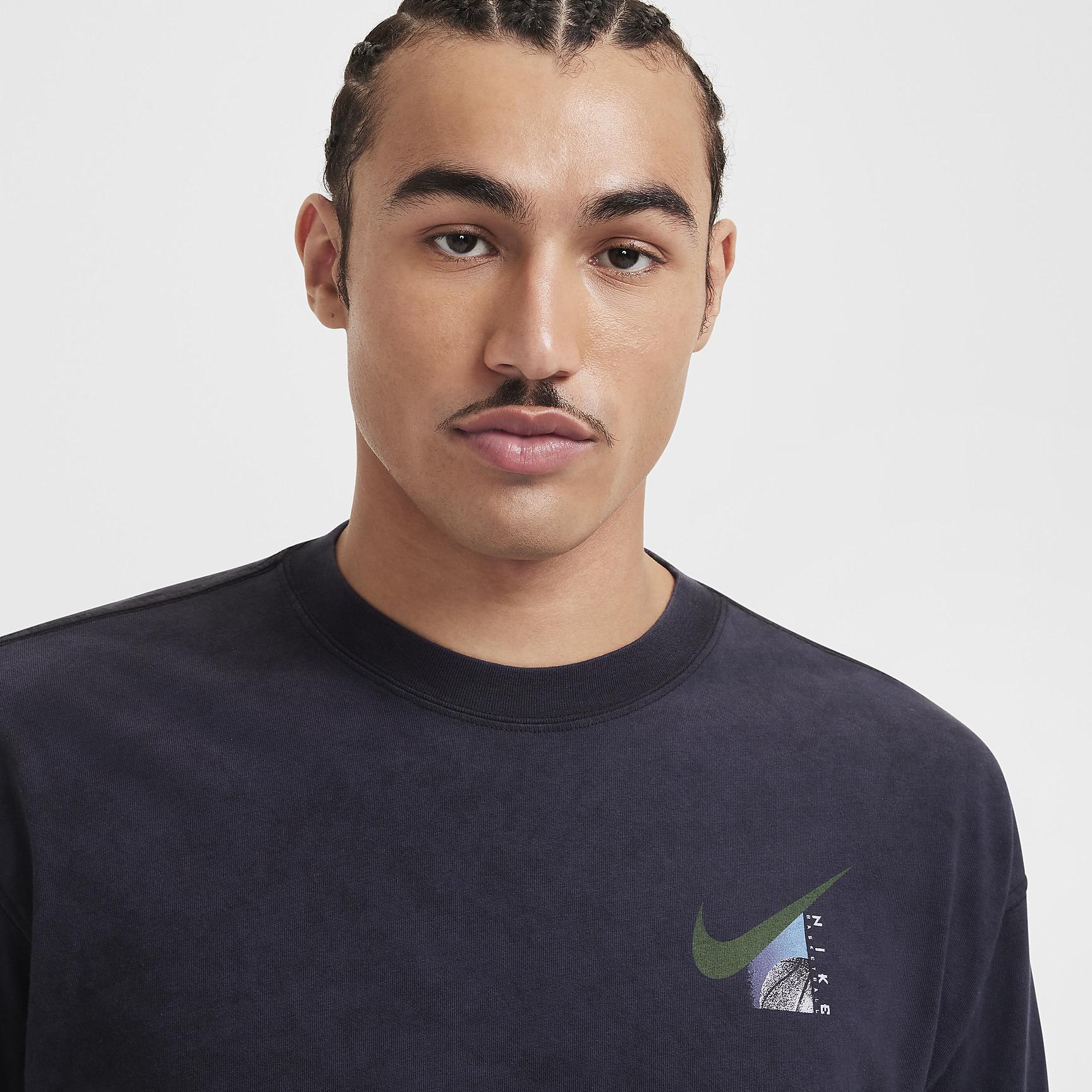 Nike Mens Max90 Long-Sleeve Basketball T-Shirt | HF6195-010 Product Image