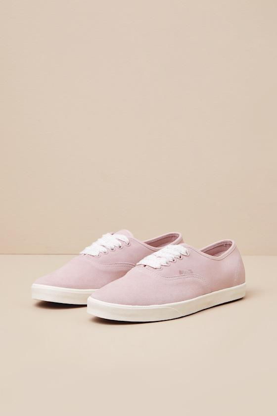 Authentic Lowpro Sepia Rose Suede Lace-Up Sneakers Product Image