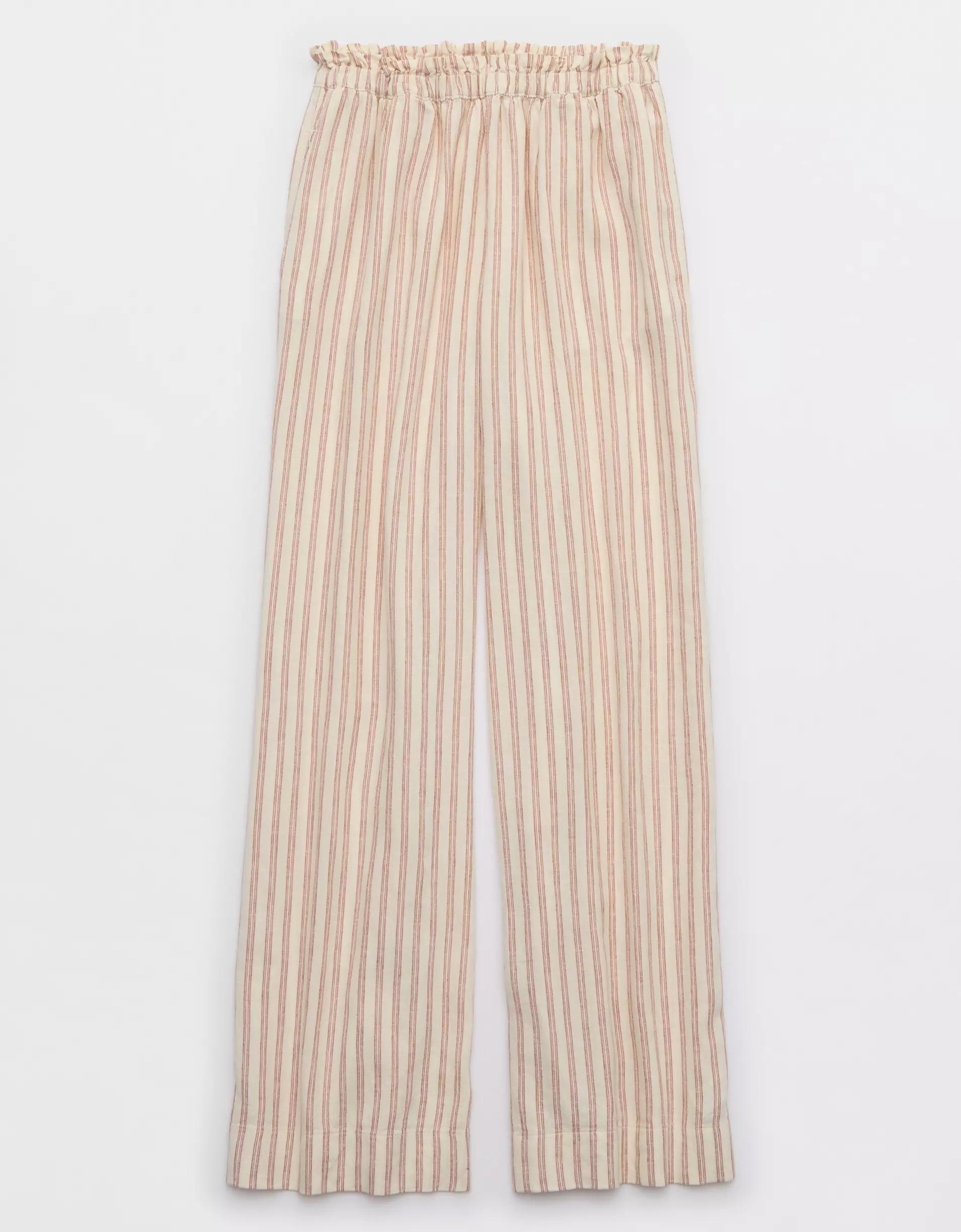 Aerie Linen Blend Trouser Product Image