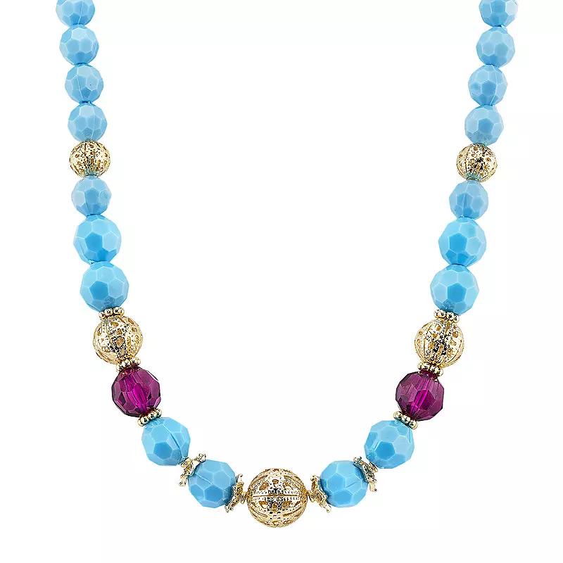 1928 Bead Necklace, Womens Multicolor Product Image