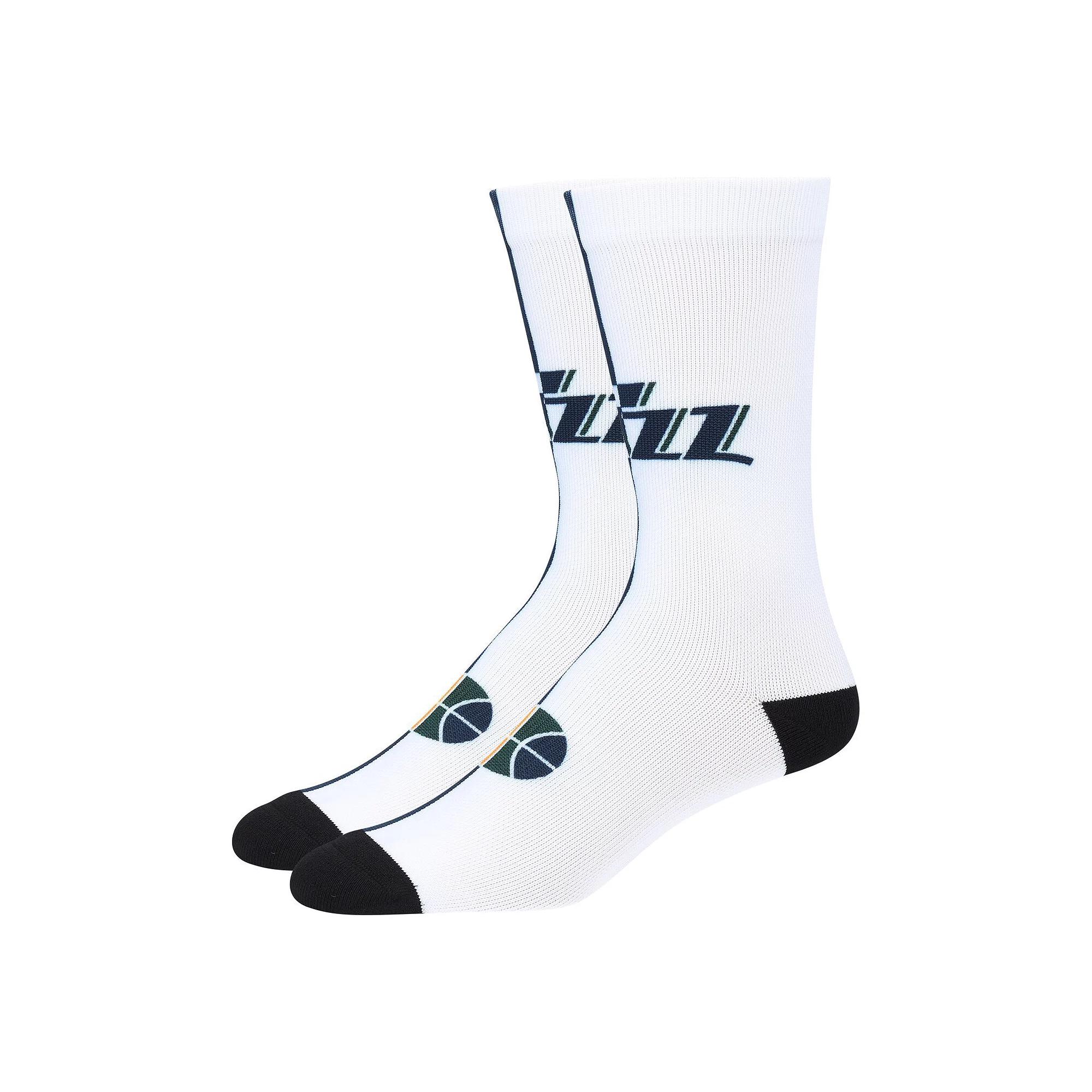 Men's Utah Jazz Split Crew Socks, Size: Large, Jaz Blue Product Image
