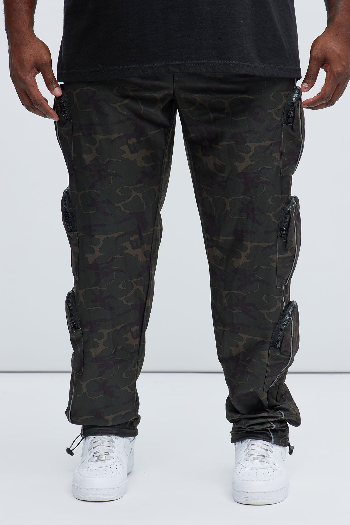 I Got You Cargo Baggy Track Pants - Camouflage Product Image