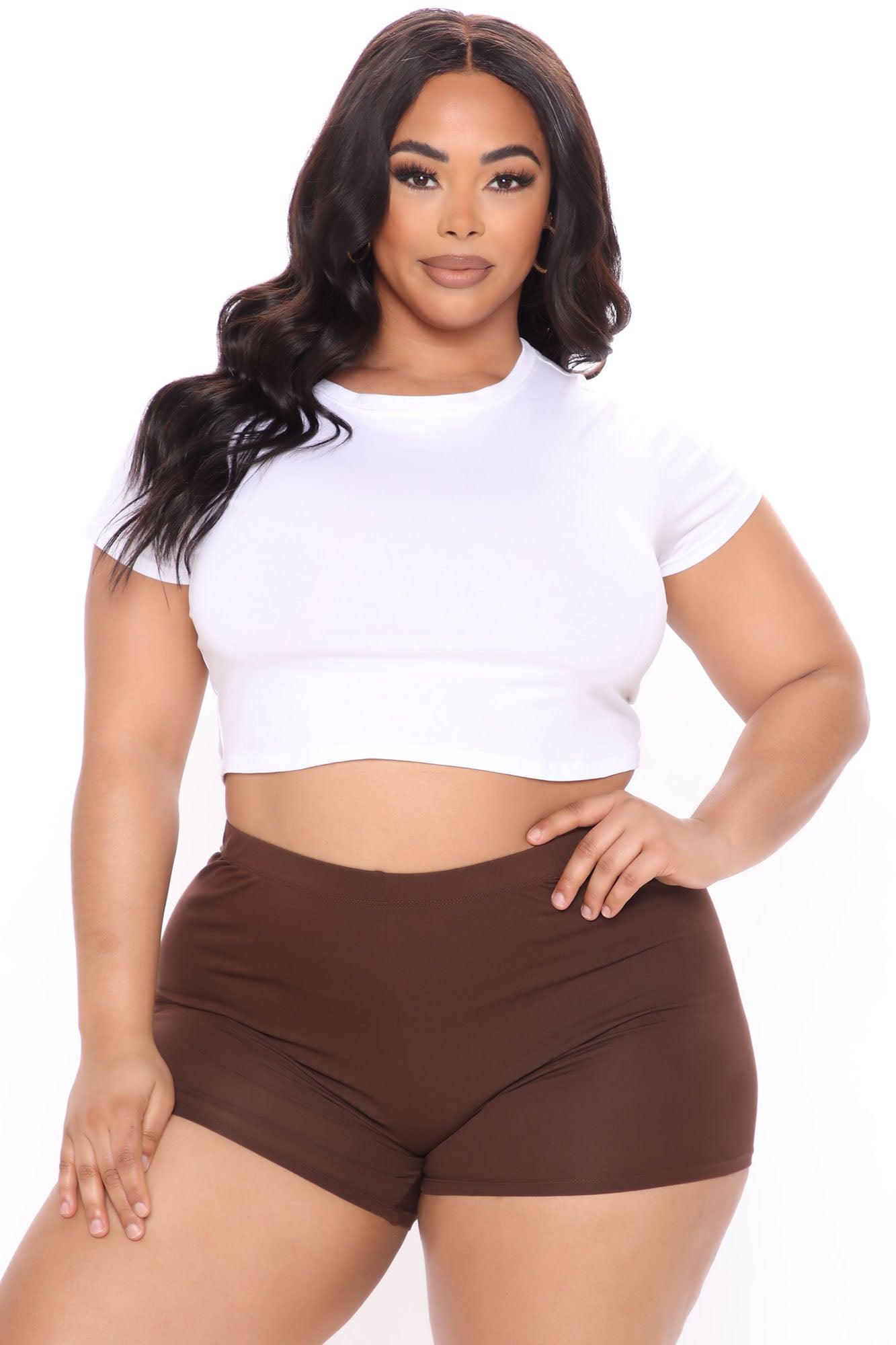 Plain Jane Mini Shorts - Chocolate Product Image