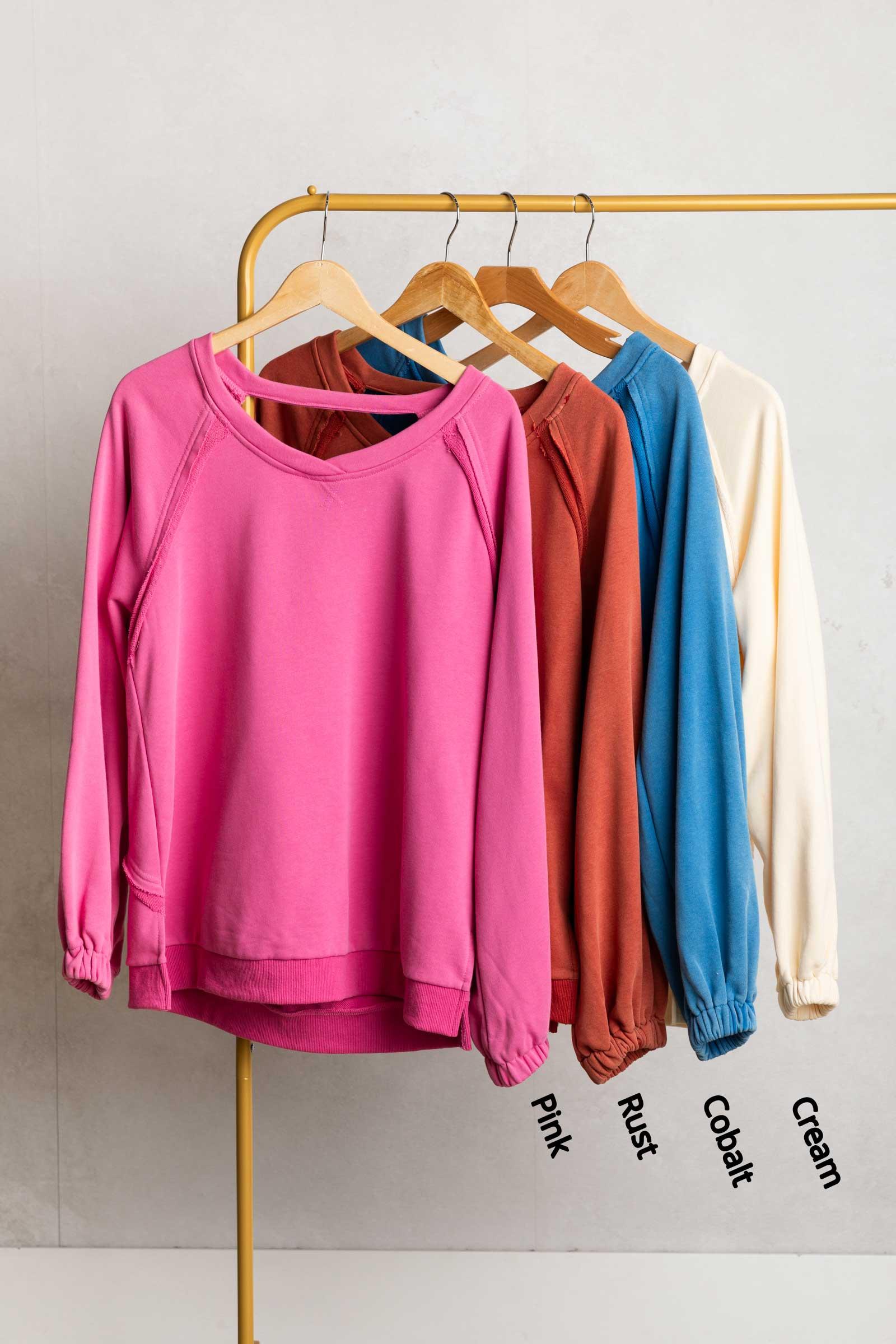 Criss-Cross Back Detail Sweatshirt Product Image