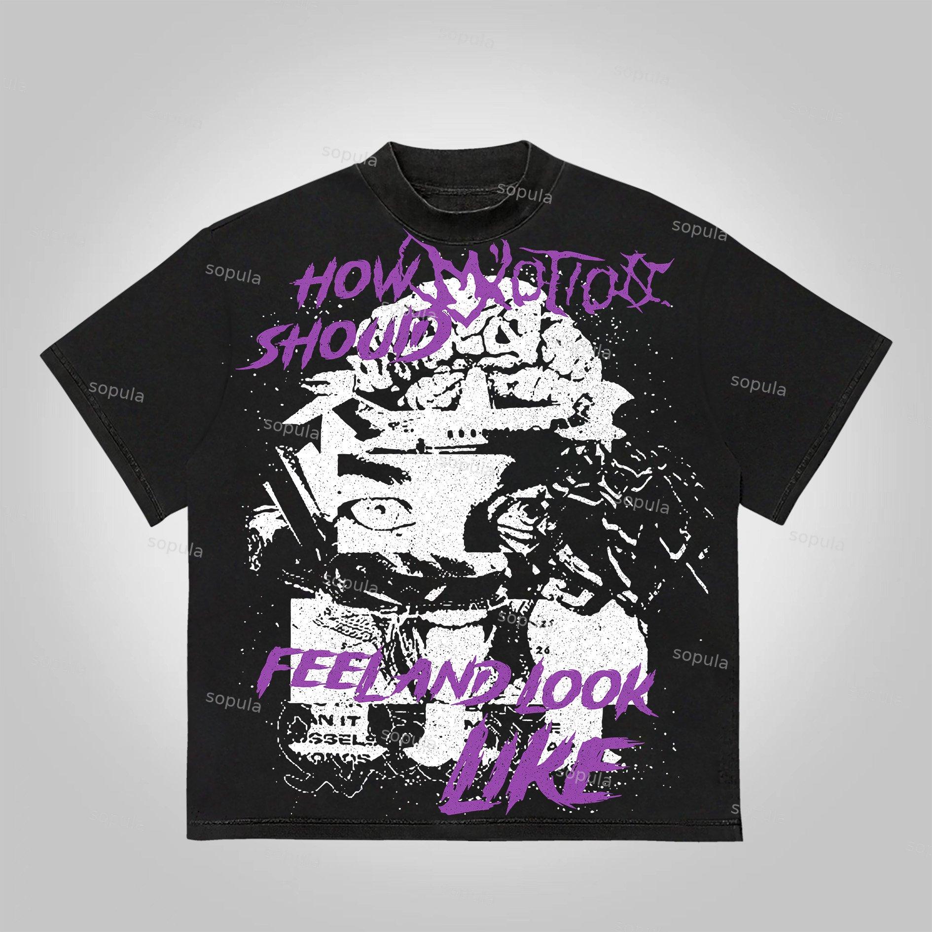 Vintage Motion World Tour Graphic Cotton T-Shirt Product Image