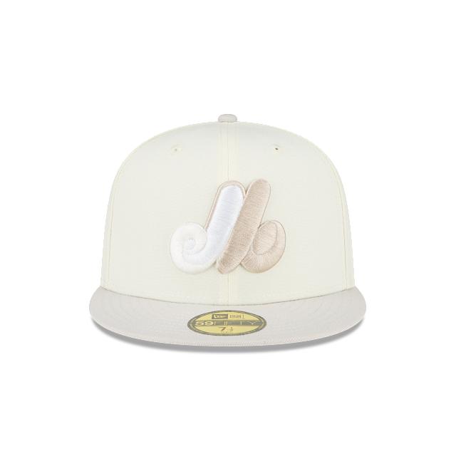 Montreal Expos White 59FIFTY Fitted Hat Male Product Image