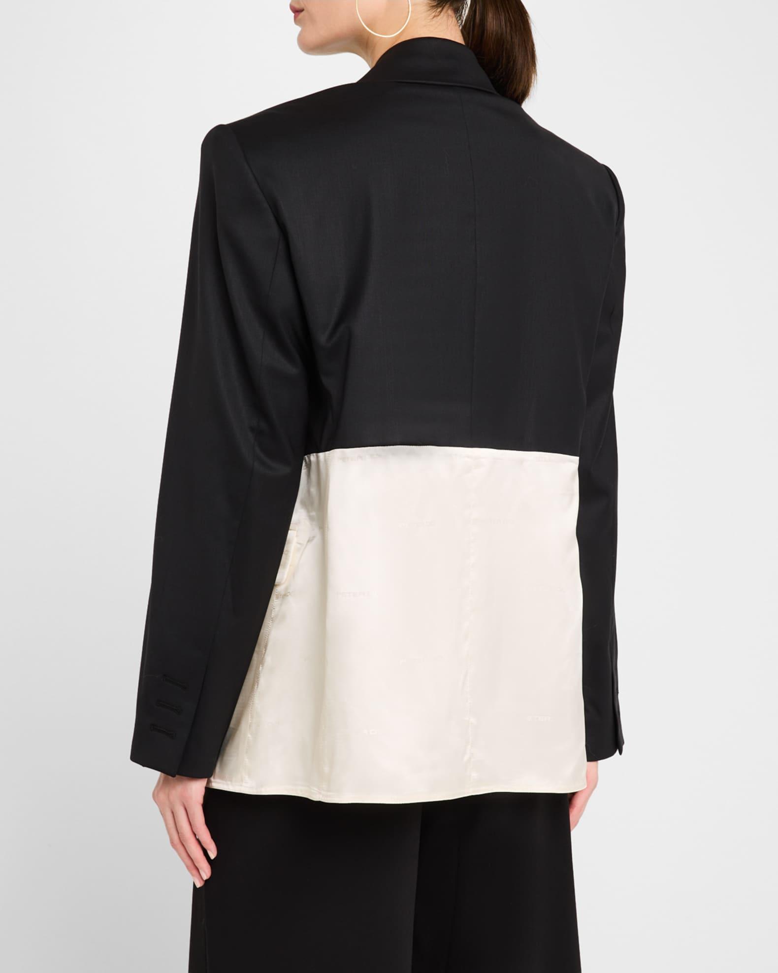 Colorblock Oversized Single-Breasted Sportcoat Product Image