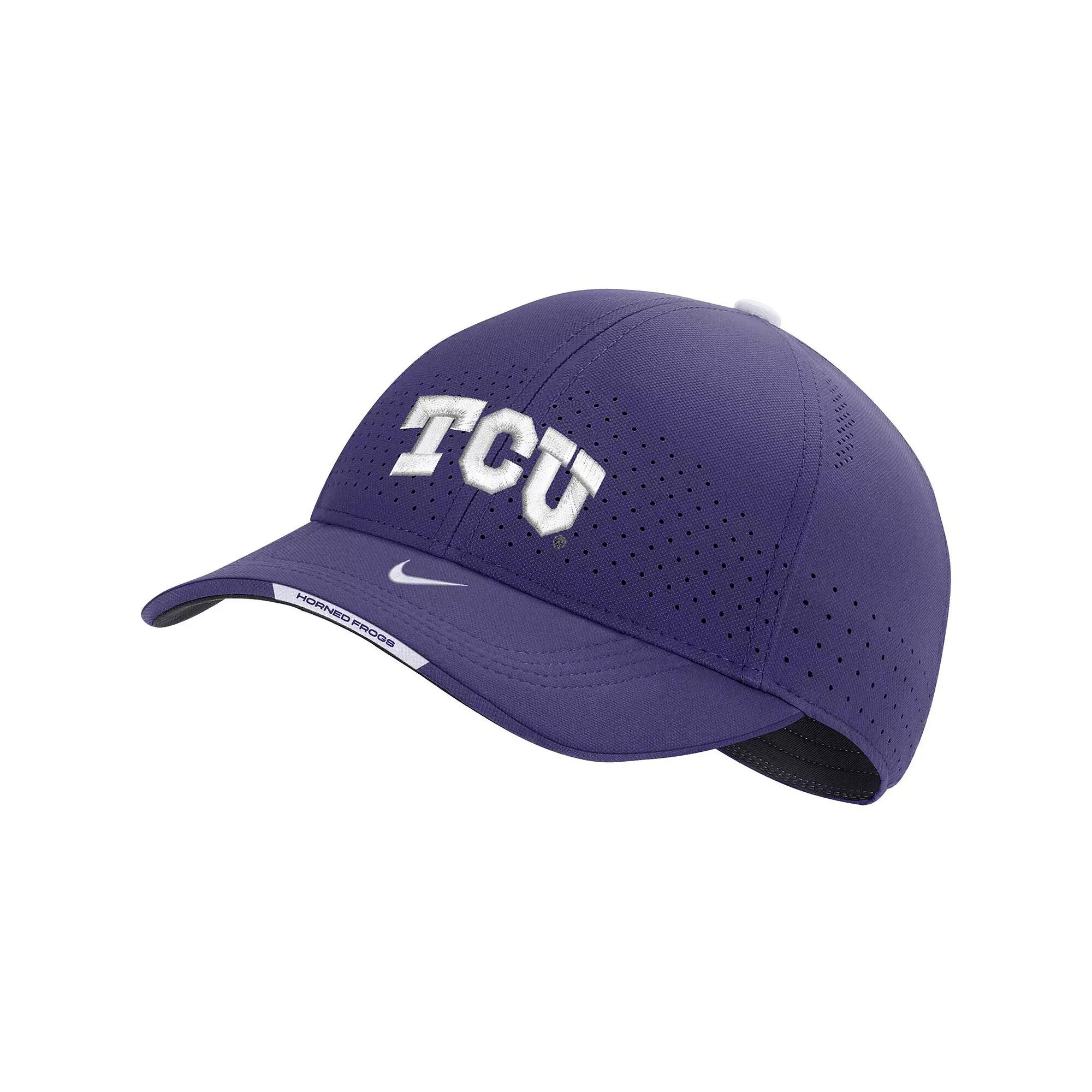 Men's Nike Purple TCU Horned Frogs 2022 Sideline Classic99 Swoosh Performance Flex Hat Product Image
