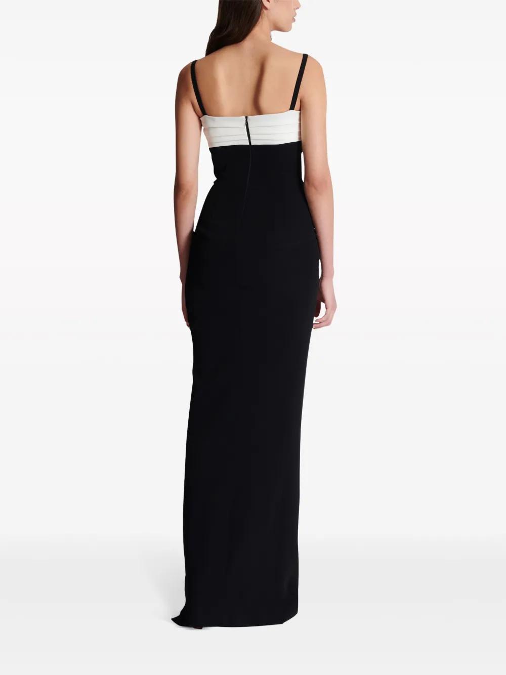 two-tone crepe maxi dress Product Image