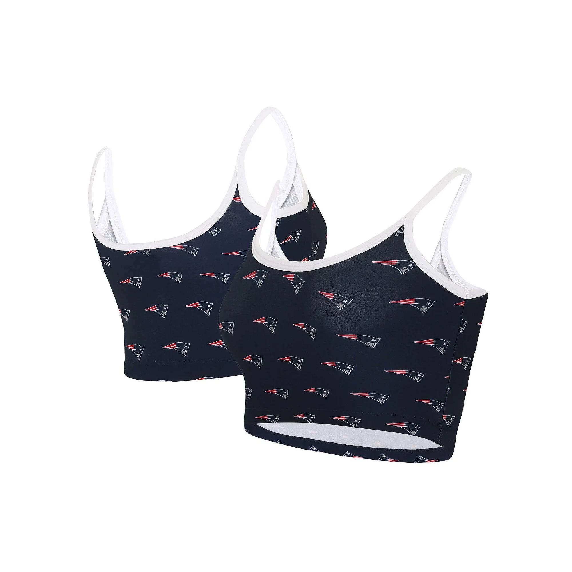 Women's Concepts Sport Navy New England Patriots Gauge Lounge Bralette, Size: Medium, Blue Product Image