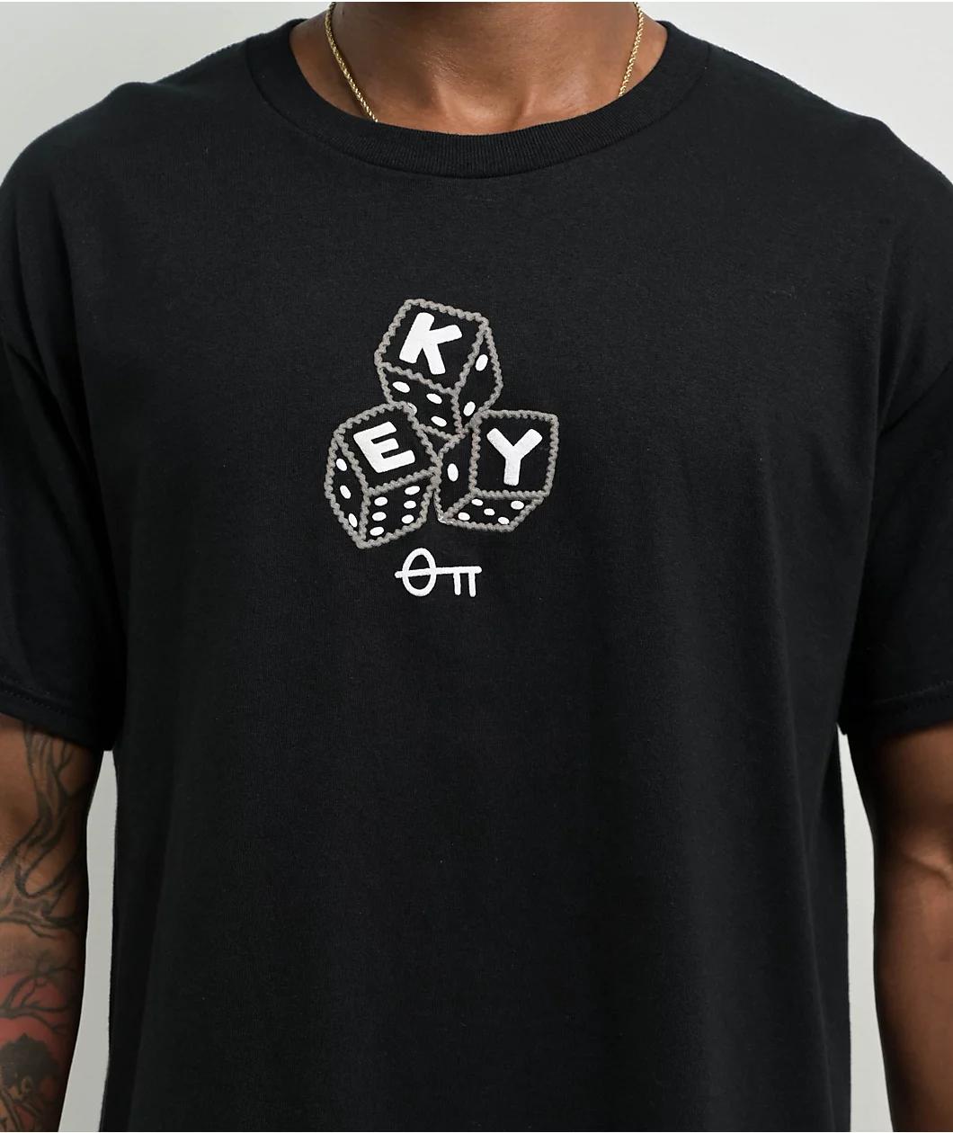 Key Street Dice Black T-Shirt Product Image