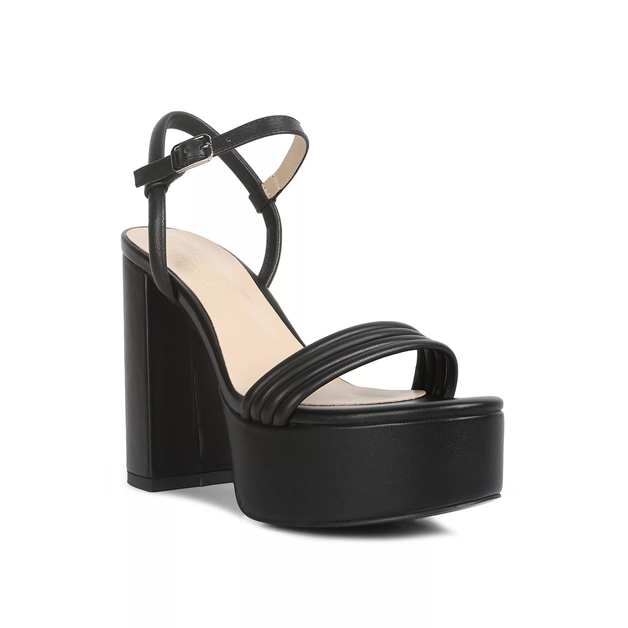 Rag & Co Cruella Women's Leather Dress Sandals, Size: 10, White Product Image